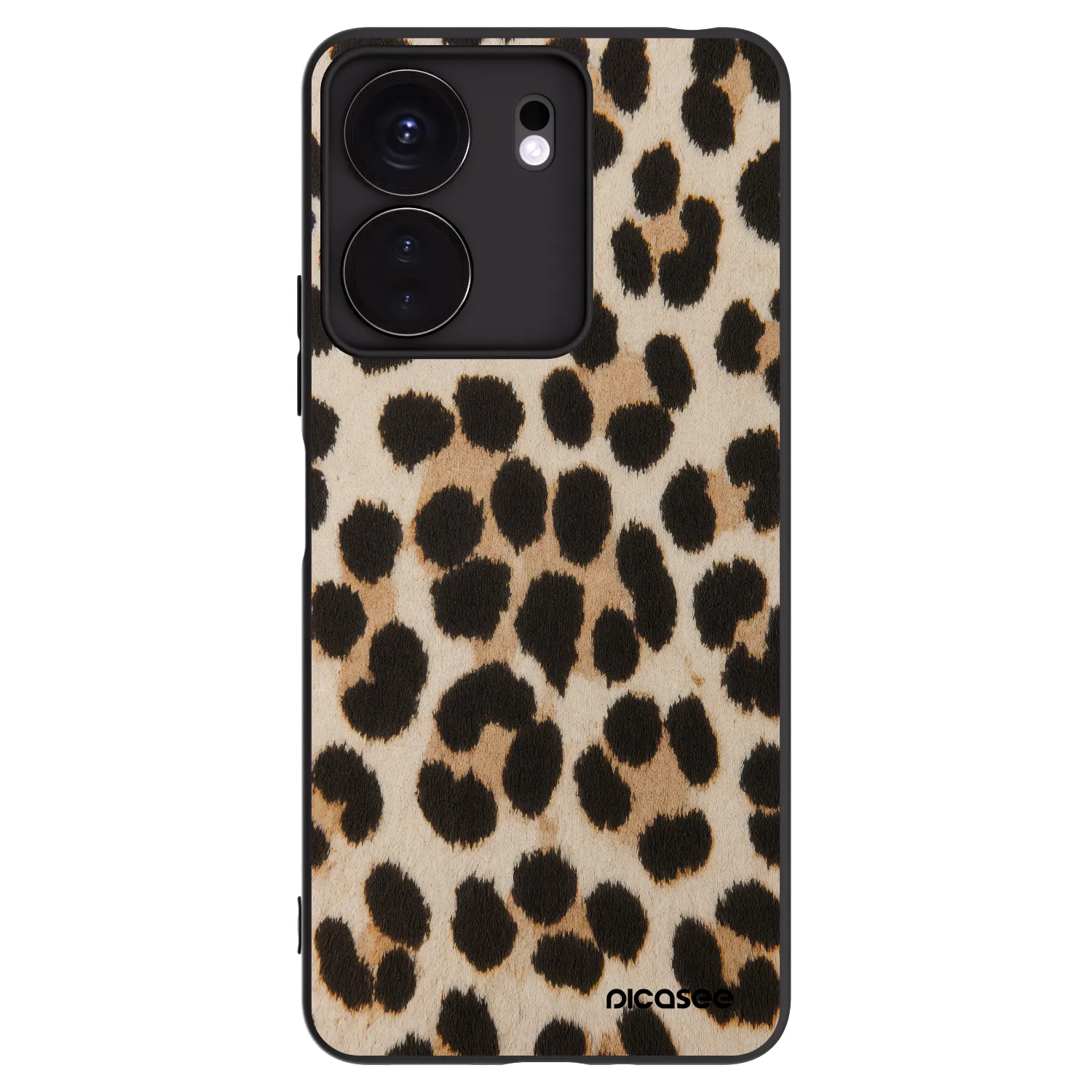 Picasee fekete szilikon tok az alábbi mobiltelefonokra Xiaomi Redmi 13C 4G - Brown Tiger