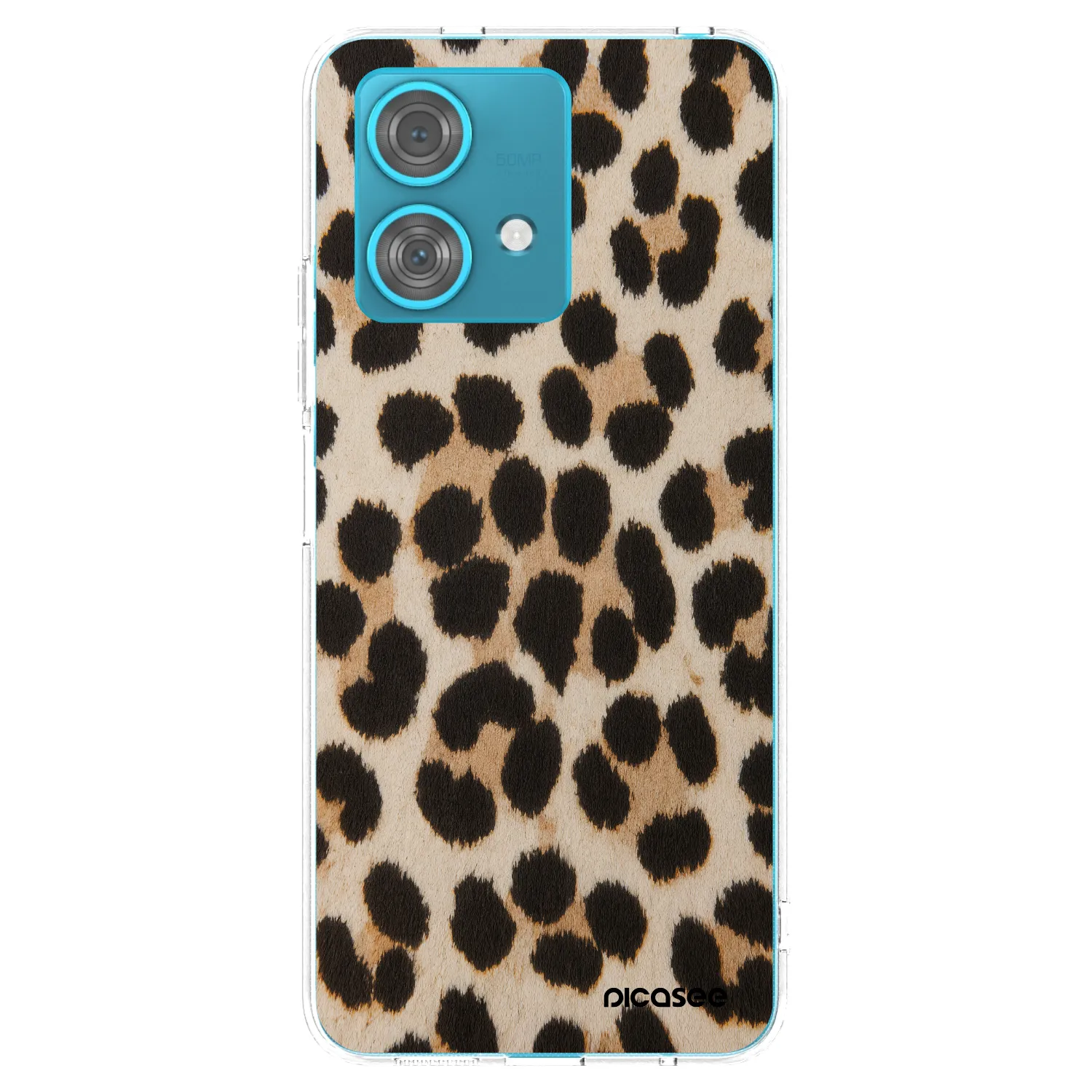 Picasee átlátszó szilikon tok az alábbi mobiltelefonokra Motorola Edge 40 Neo - Brown Tiger