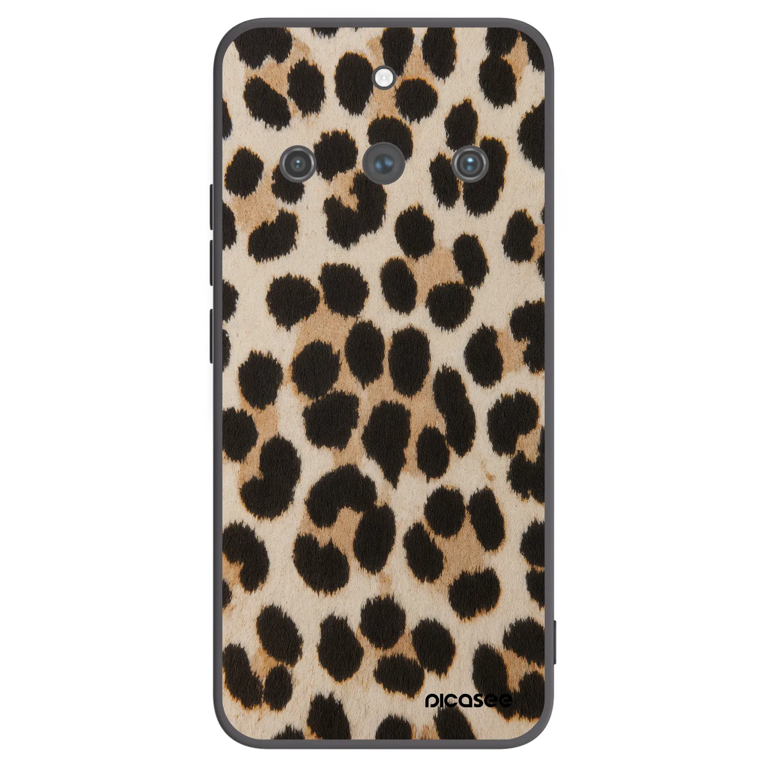 Picasee fekete szilikon tok az alábbi mobiltelefonokra Realme 11 Pro+ - Brown Tiger