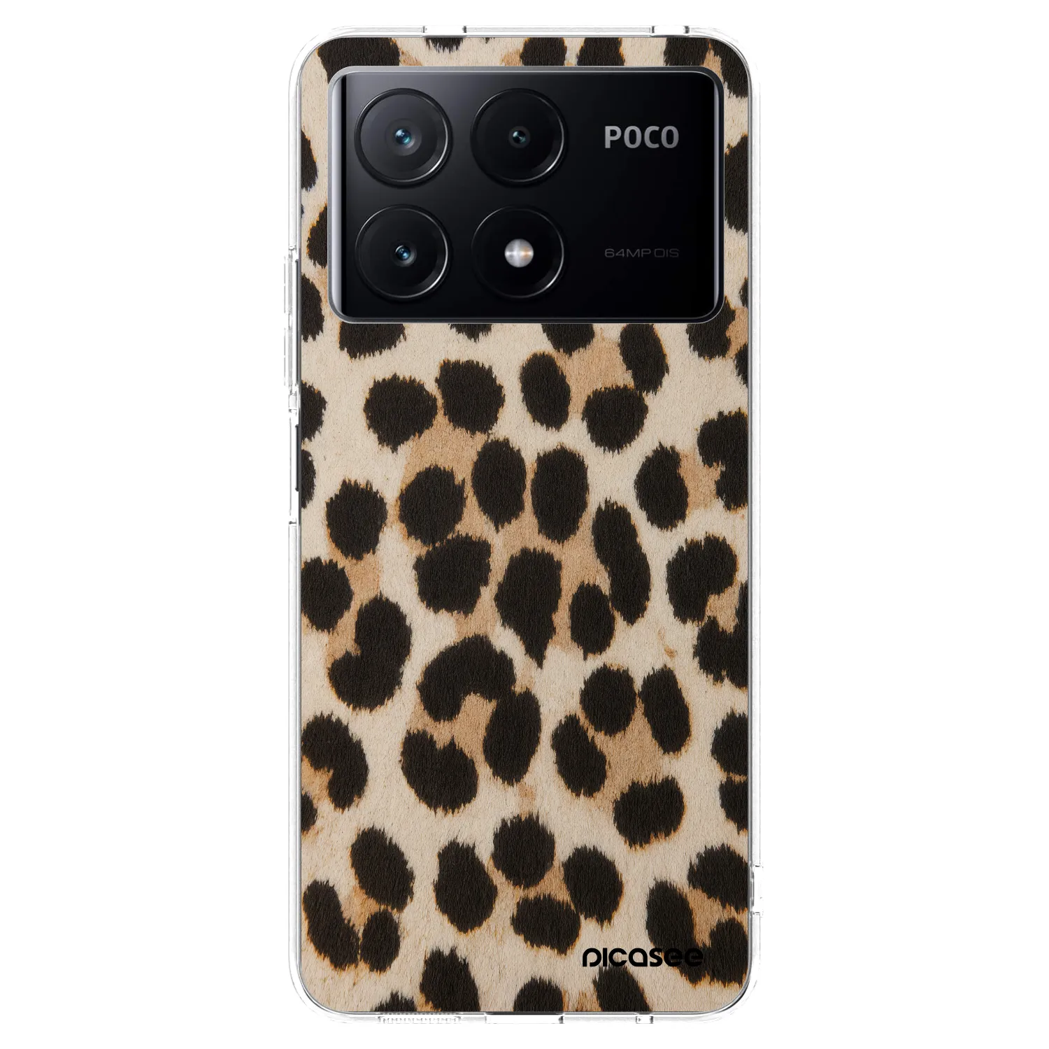 Picasee átlátszó szilikon tok az alábbi mobiltelefonokra Xiaomi Poco X6 Pro - Brown Tiger