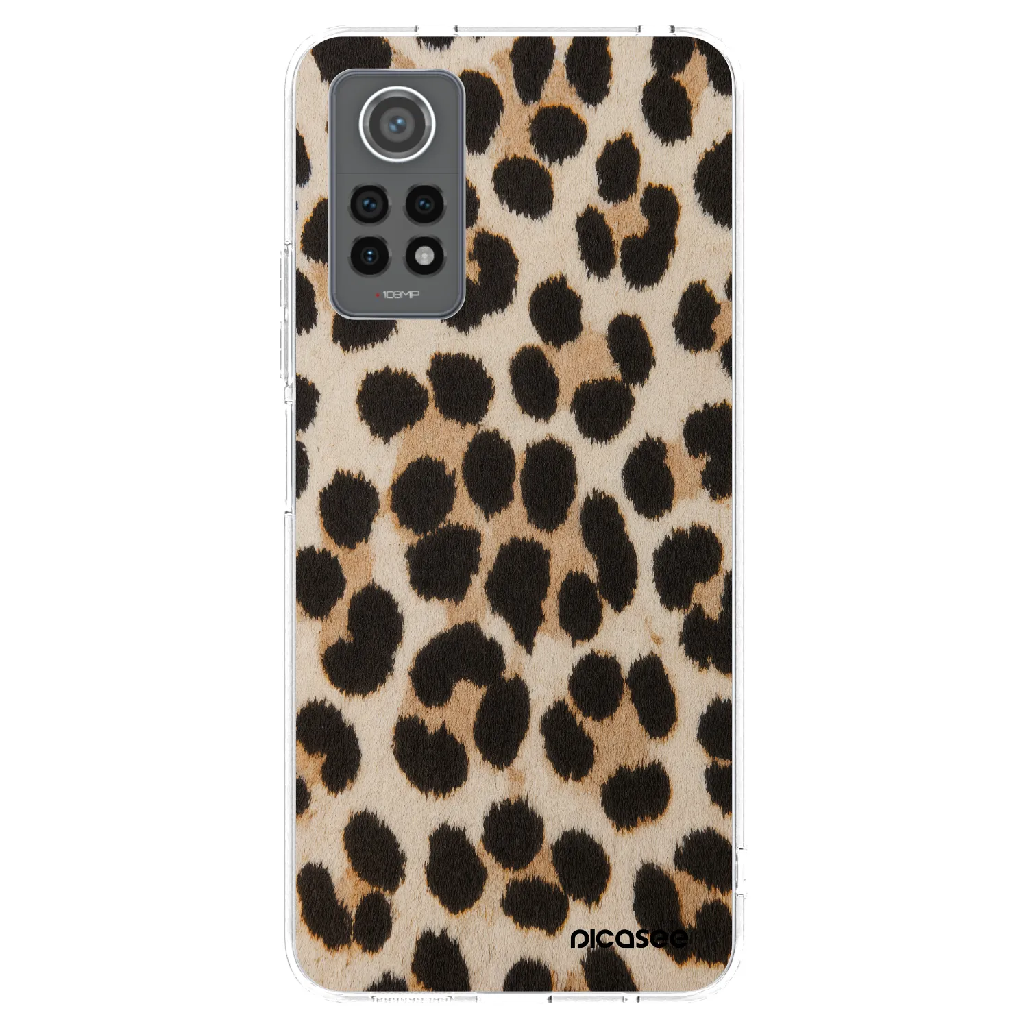 Picasee átlátszó szilikon tok az alábbi mobiltelefonokra Xiaomi Redmi Note 12 Pro 4G - Brown Tiger