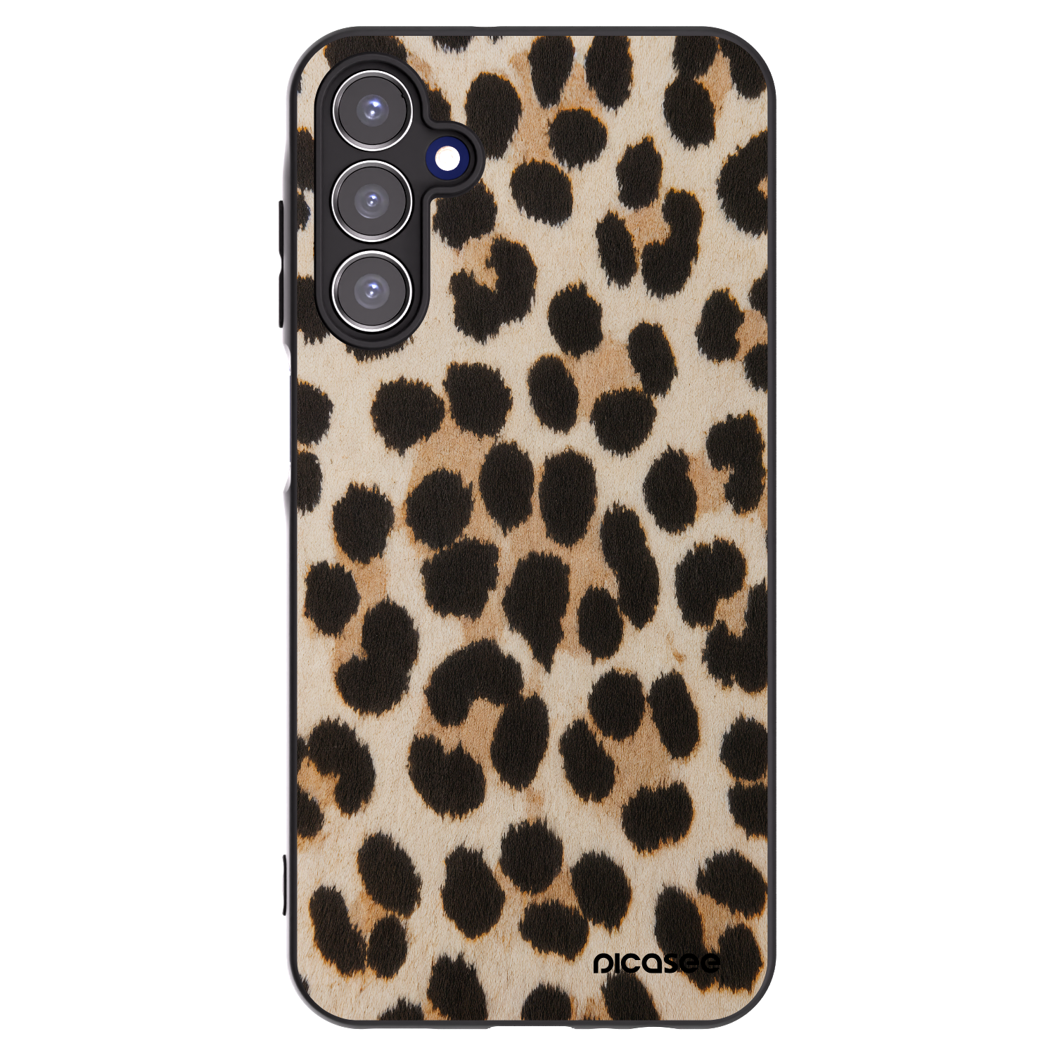 Picasee fekete szilikon tok az alábbi mobiltelefonokra Samsung Galaxy A15 A156B 5G - Brown Tiger