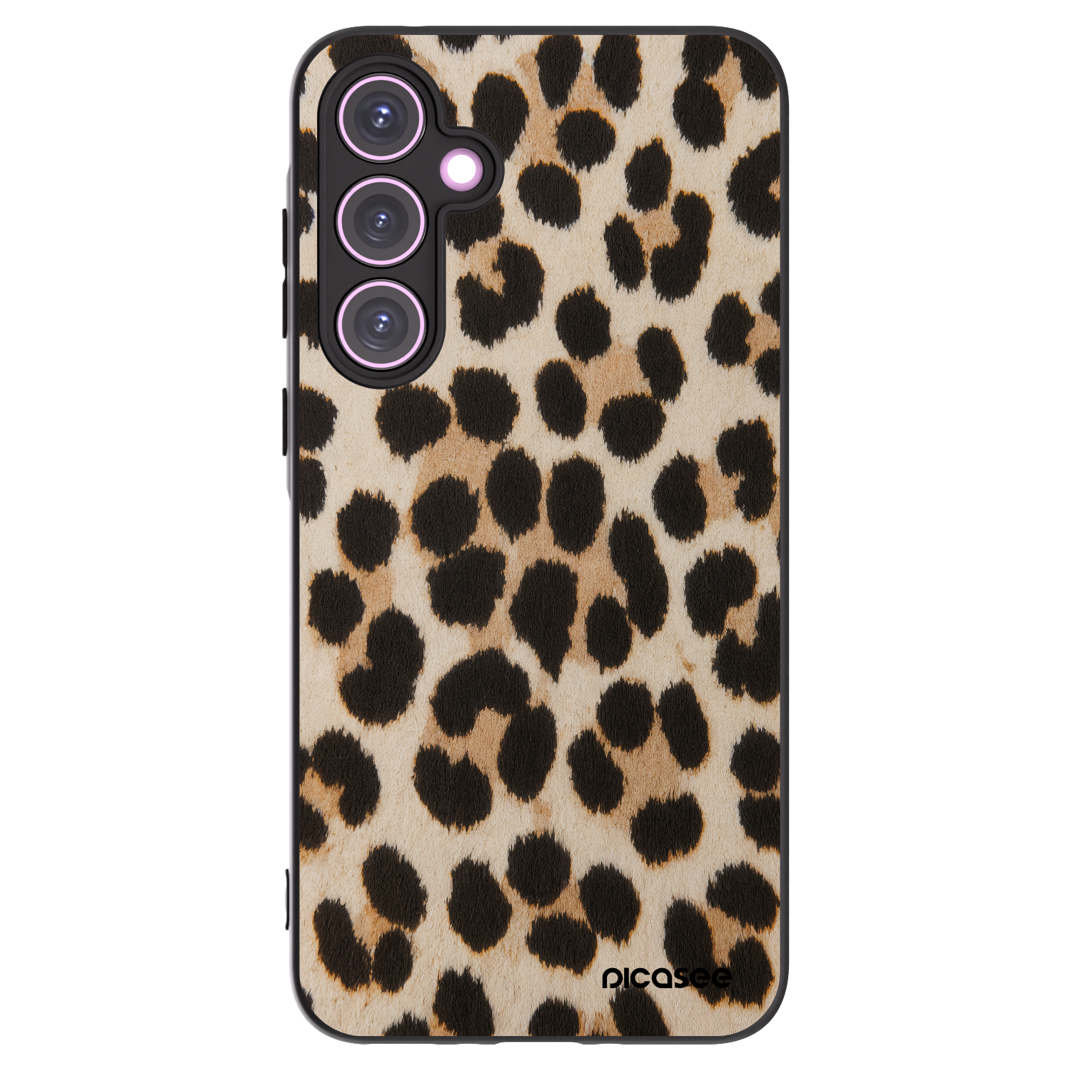 Picasee fekete szilikon tok az alábbi mobiltelefonokra Samsung Galaxy A35 5G A356B - Brown Tiger