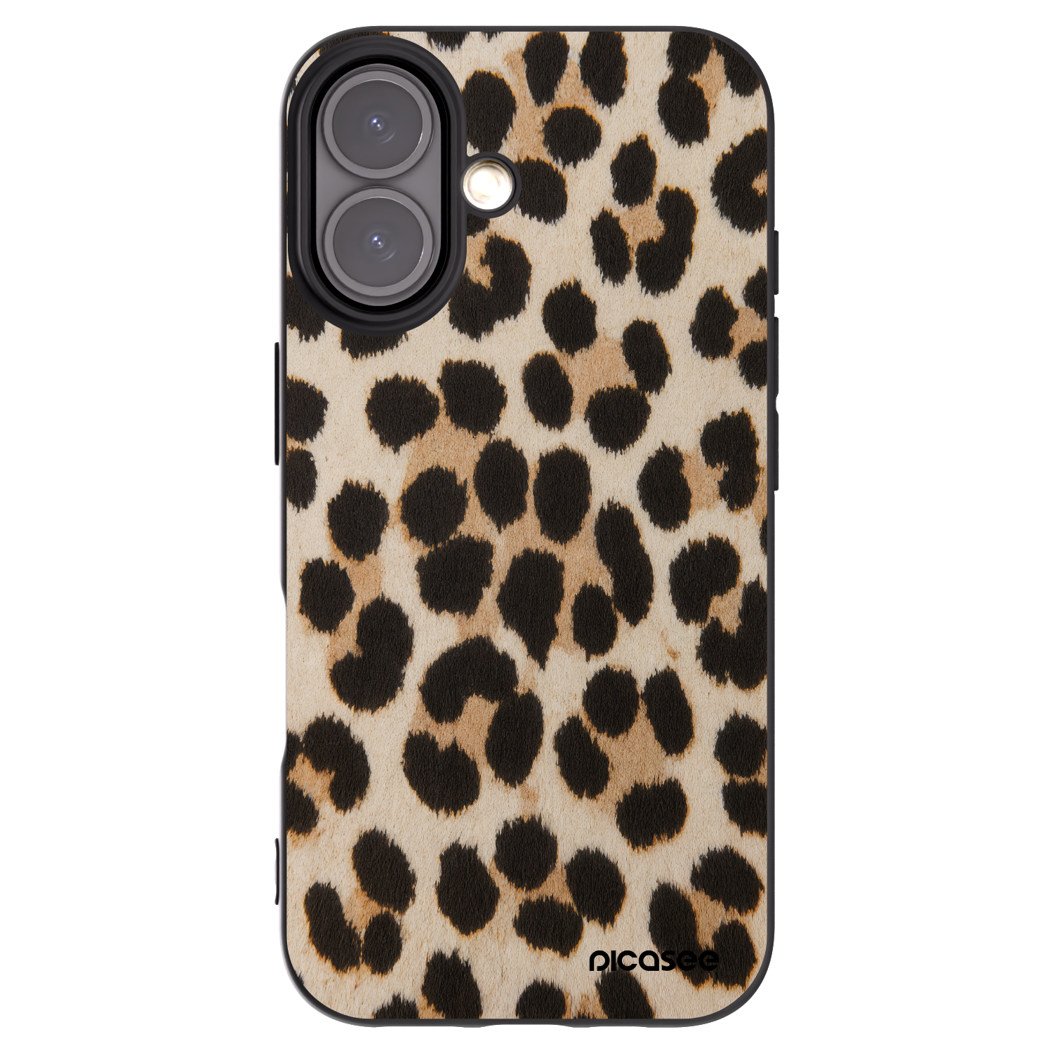Picasee fekete szilikon tok az alábbi mobiltelefonokra Apple iPhone 16 - Brown Tiger
