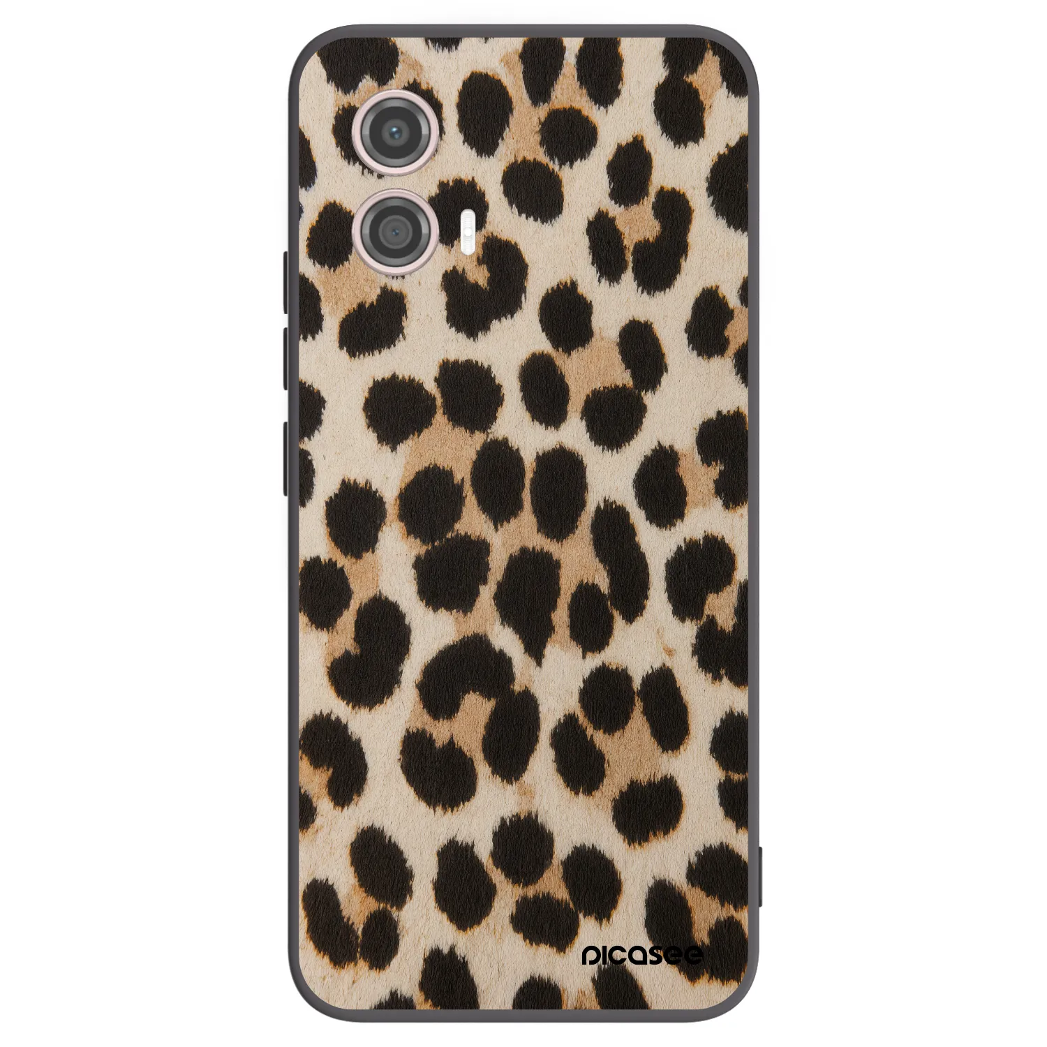 Picasee fekete szilikon tok az alábbi mobiltelefonokra Motorola Moto G53 5G - Brown Tiger