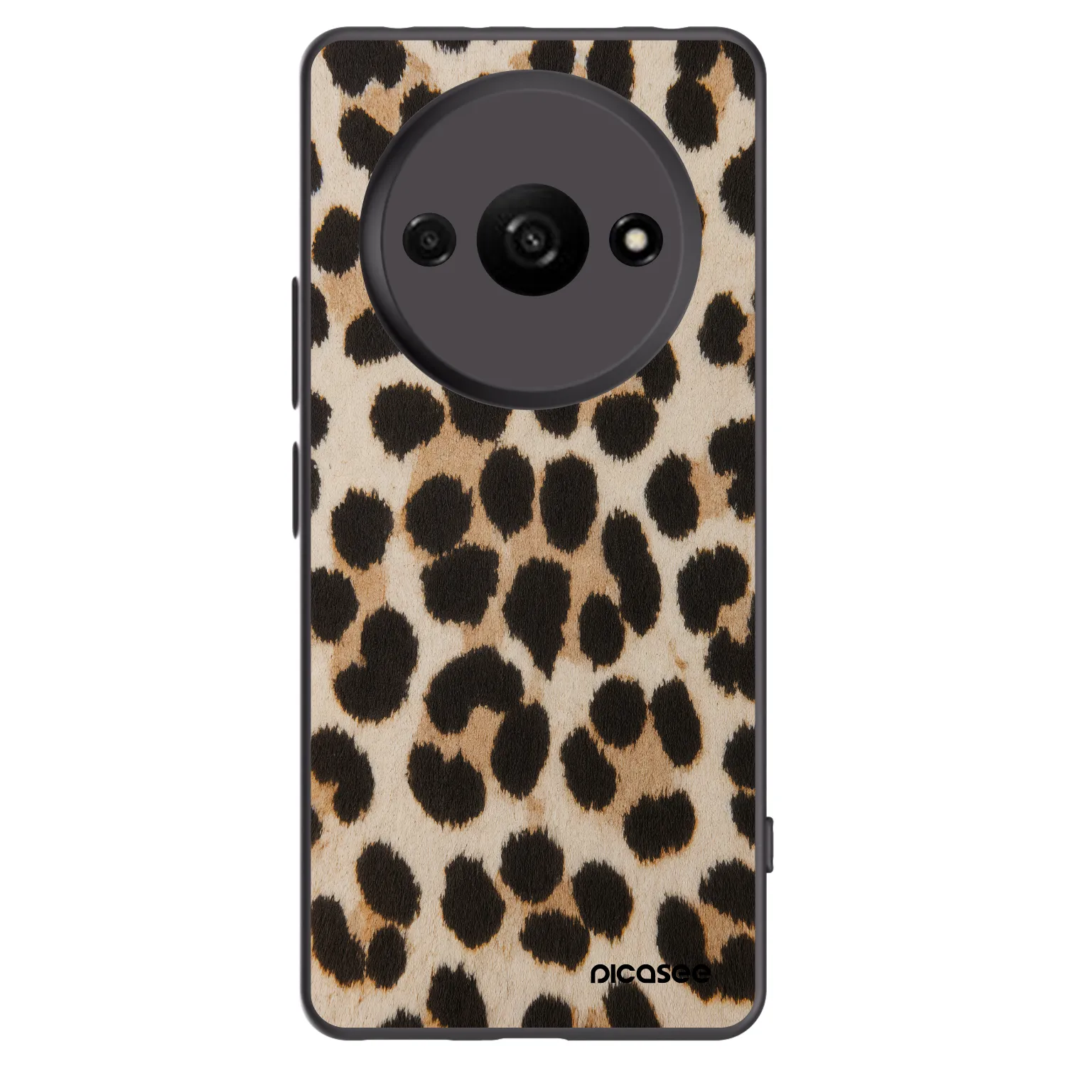 Picasee fekete szilikon tok az alábbi mobiltelefonokra Xiaomi Redmi A3 - Brown Tiger