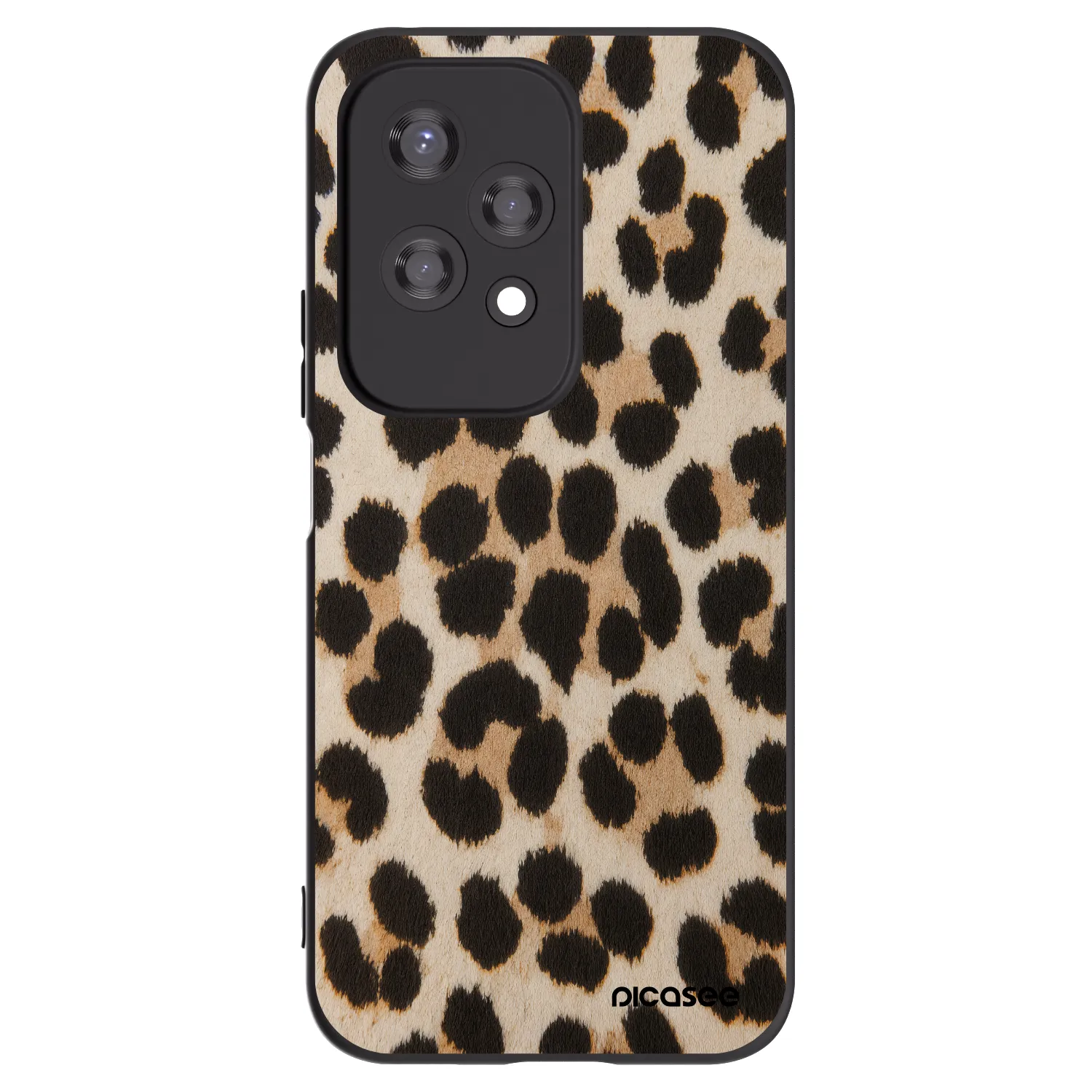 Picasee fekete szilikon tok az alábbi mobiltelefonokra Honor 200 Lite - Brown Tiger