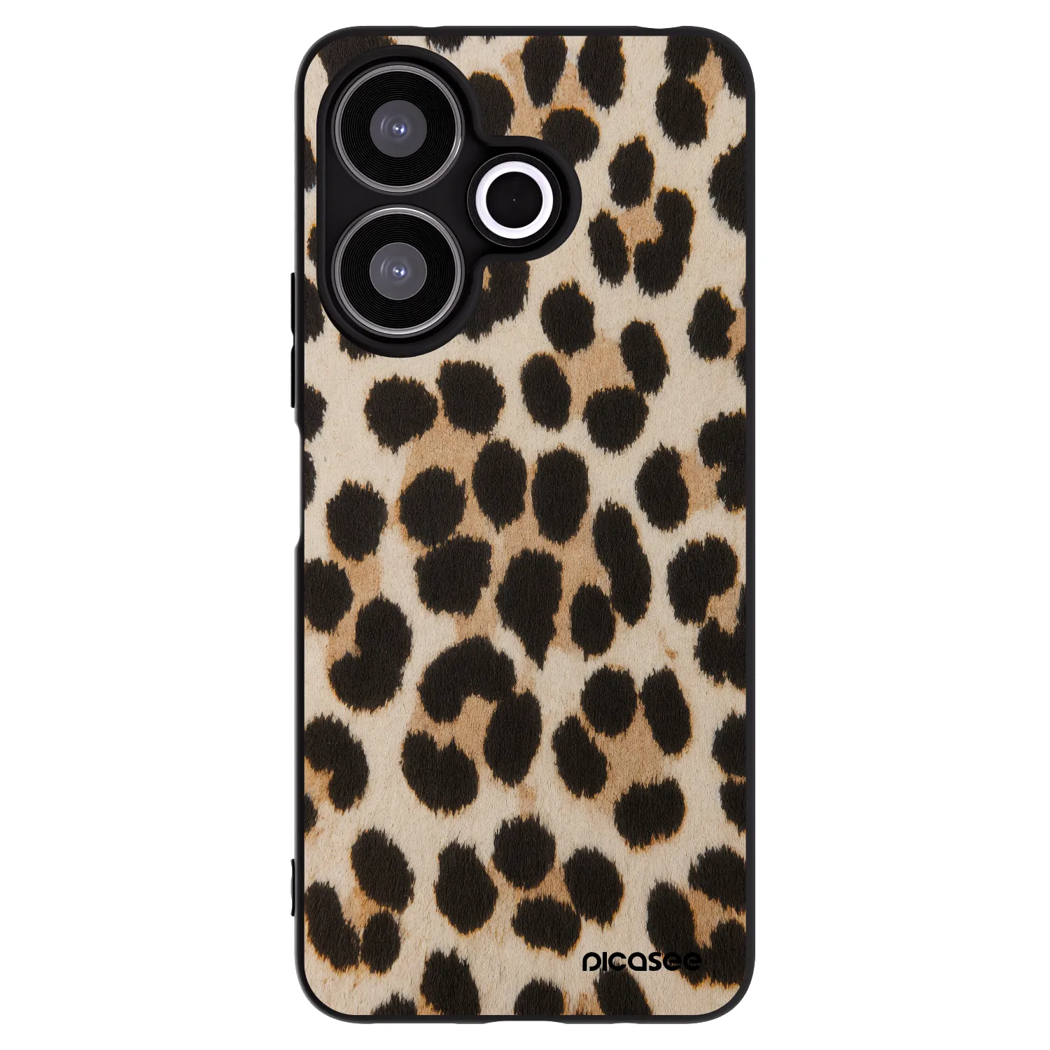 Picasee fekete szilikon tok az alábbi mobiltelefonokra Xiaomi Redmi 13 4G - Brown Tiger