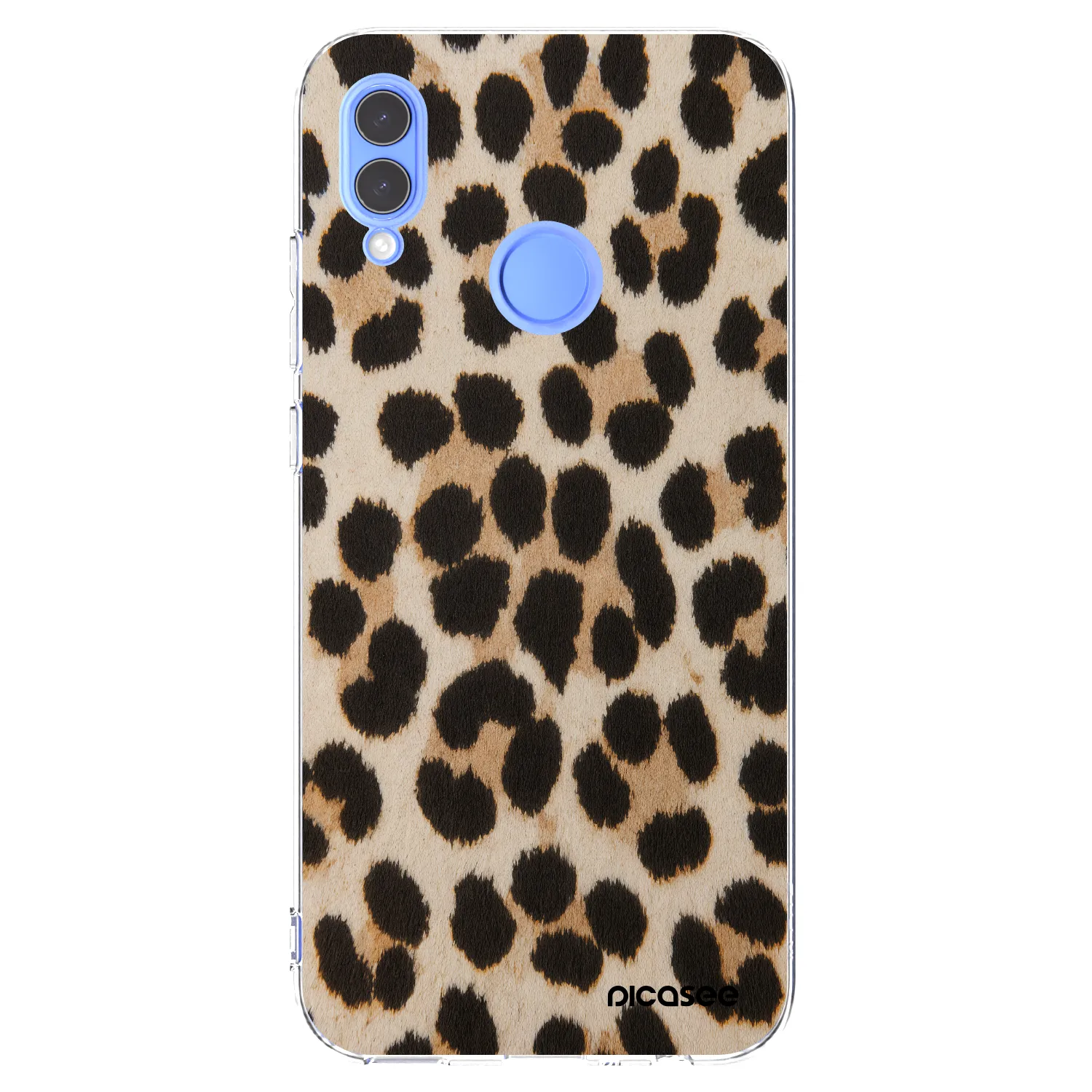 Picasee átlátszó szilikon tok az alábbi mobiltelefonokra Huawei P Smart 2019 - Brown Tiger