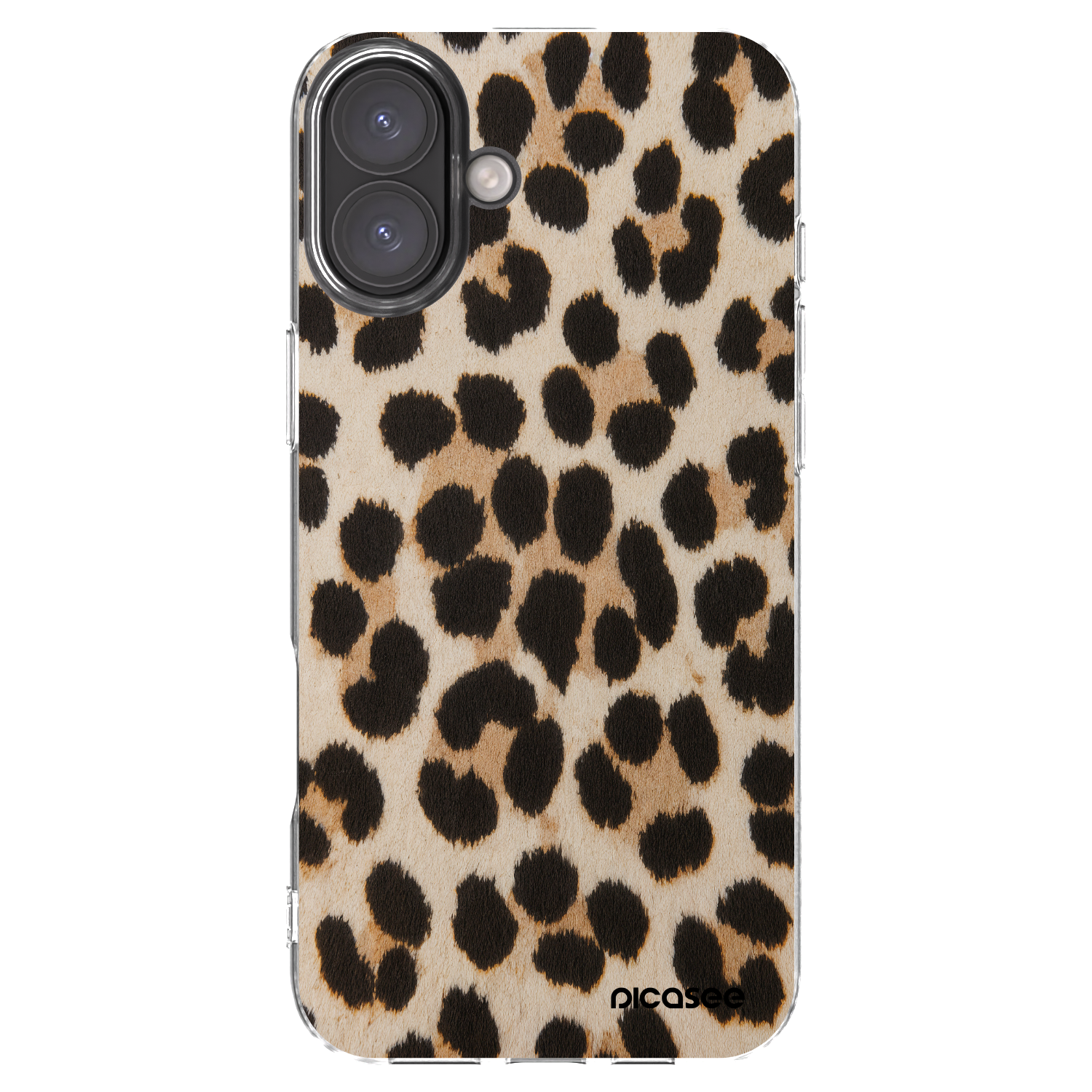 Picasee átlátszó szilikon tok az alábbi mobiltelefonokra Apple iPhone 16 Plus - Brown Tiger