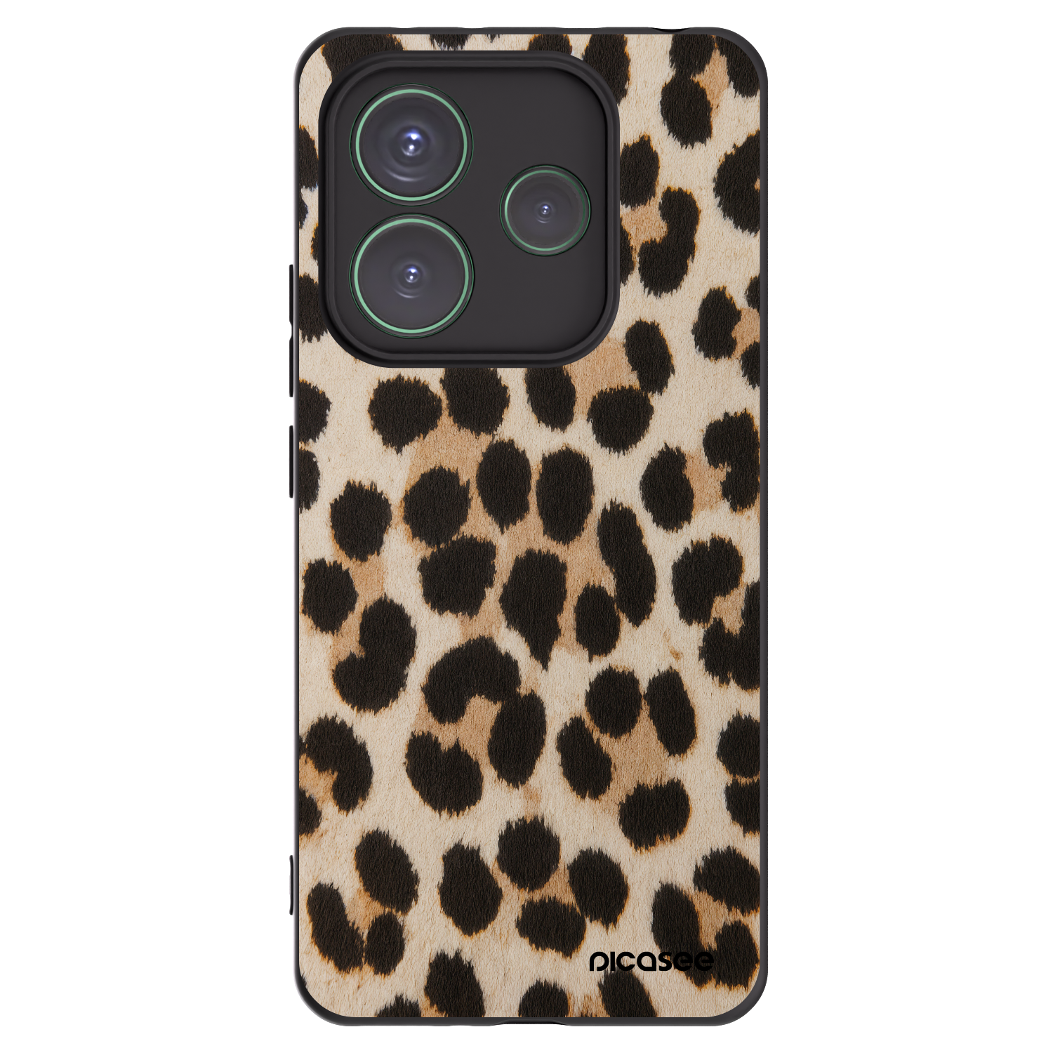 Picasee fekete szilikon tok az alábbi mobiltelefonokra Xiaomi Redmi Note 14 5G - Brown Tiger