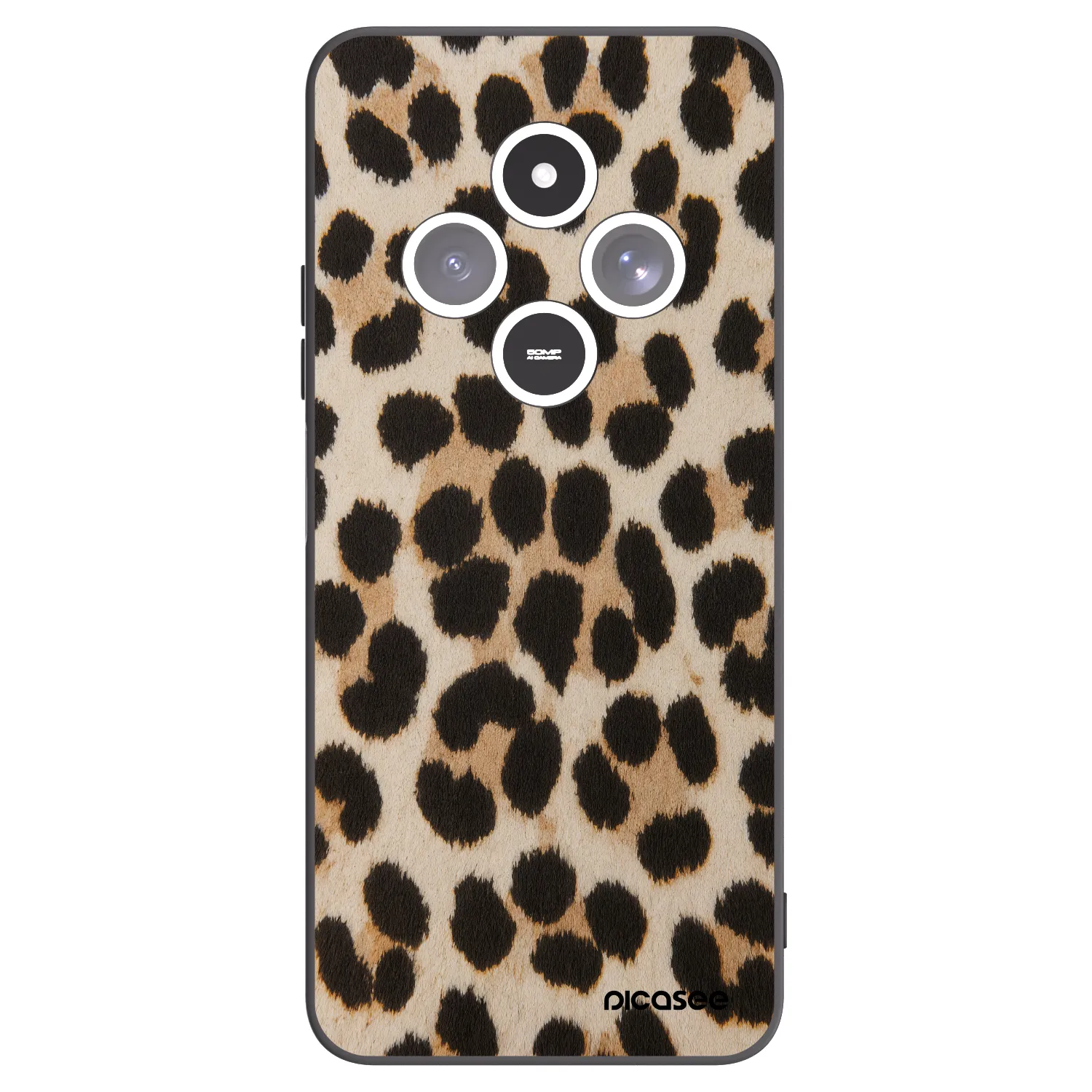 Picasee fekete szilikon tok az alábbi mobiltelefonokra Xiaomi Redmi 14C - Brown Tiger