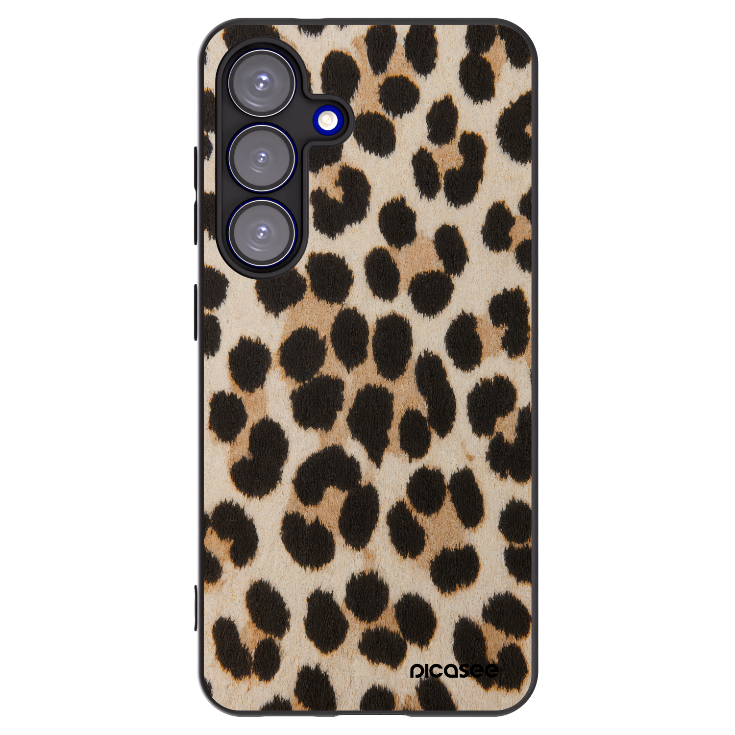 Picasee fekete szilikon tok az alábbi mobiltelefonokra Samsung Galaxy S25 5G - Brown Tiger