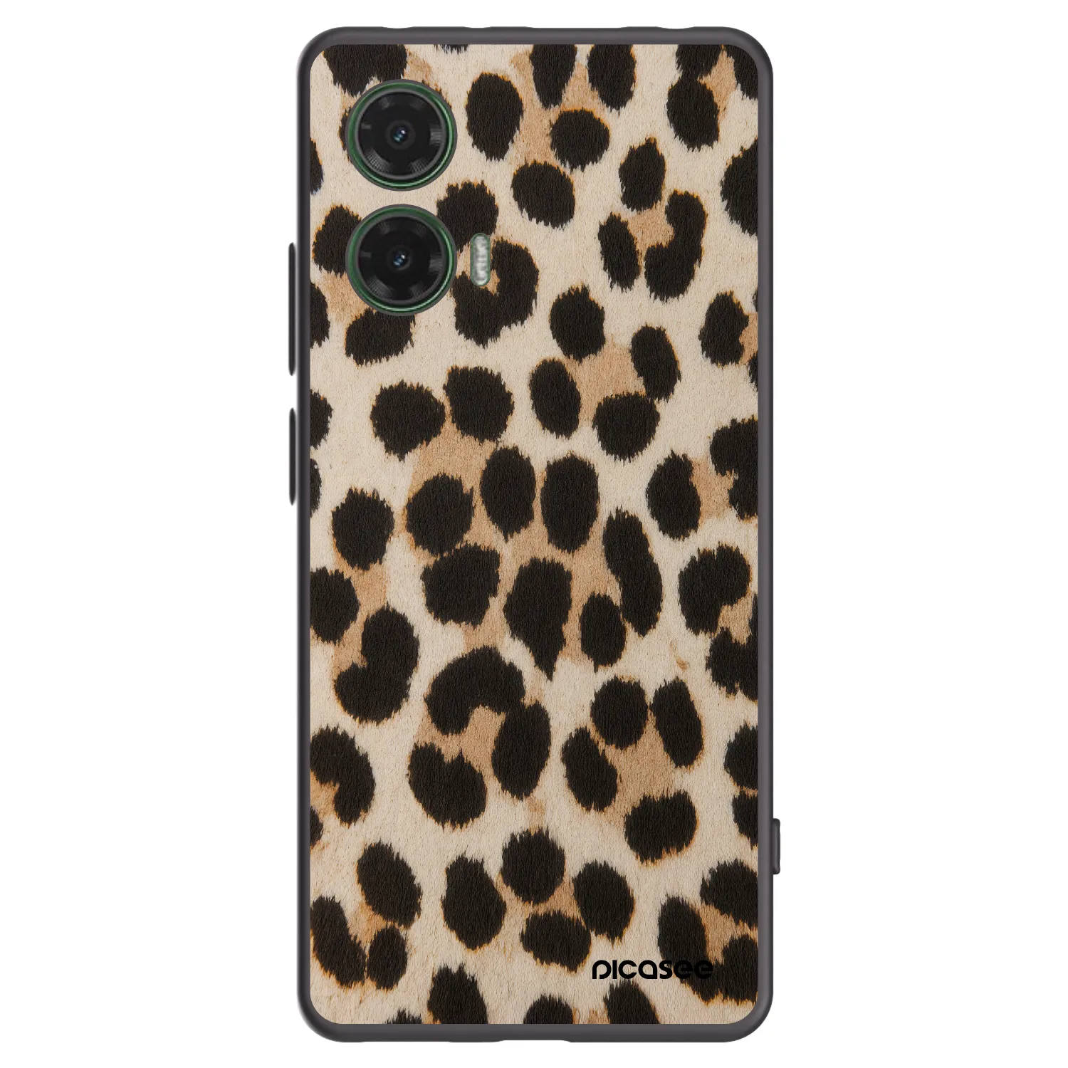 Picasee fekete szilikon tok az alábbi mobiltelefonokra Motorola Moto G35 5G - Brown Tiger
