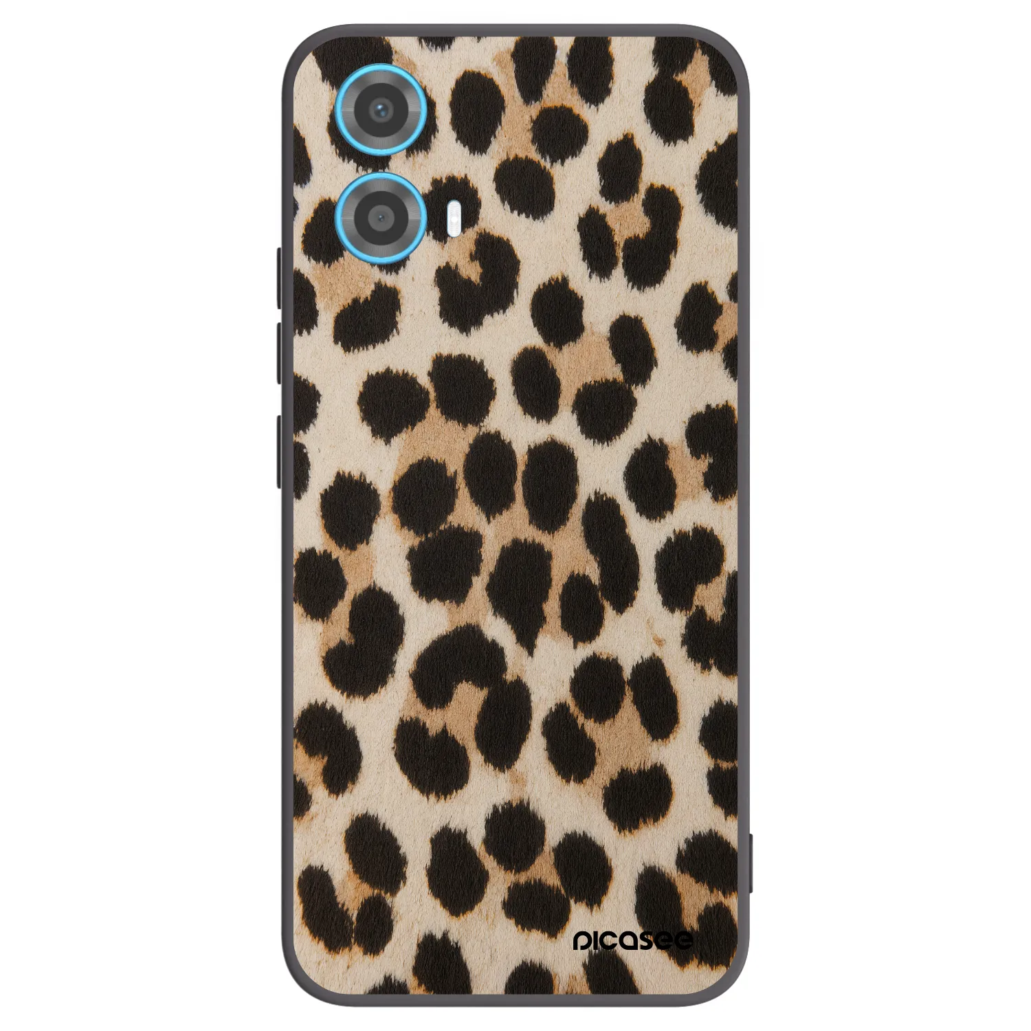 Picasee fekete szilikon tok az alábbi mobiltelefonokra Motorola Moto G34 5G - Brown Tiger