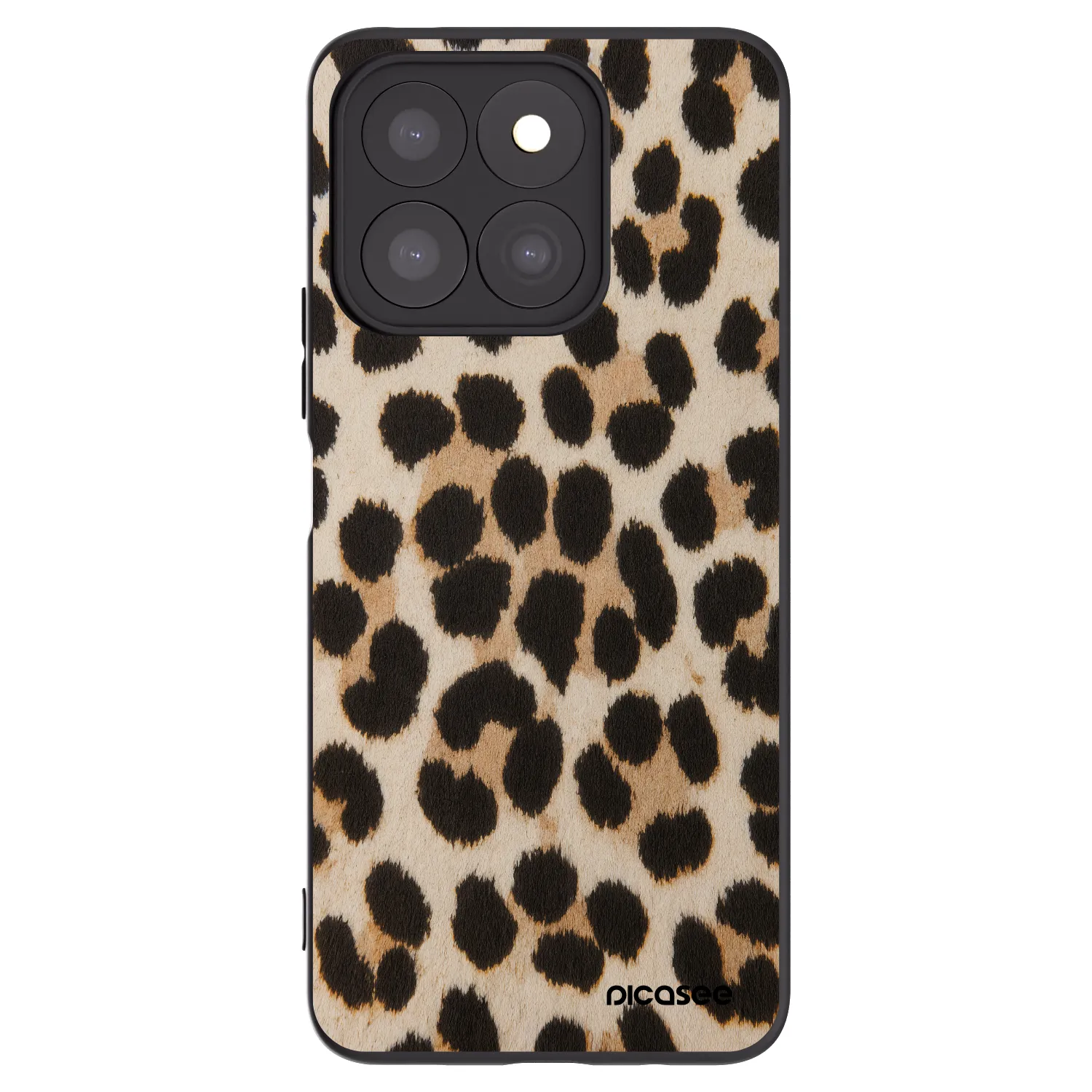 Picasee fekete szilikon tok az alábbi mobiltelefonokra Honor X8c - Brown Tiger
