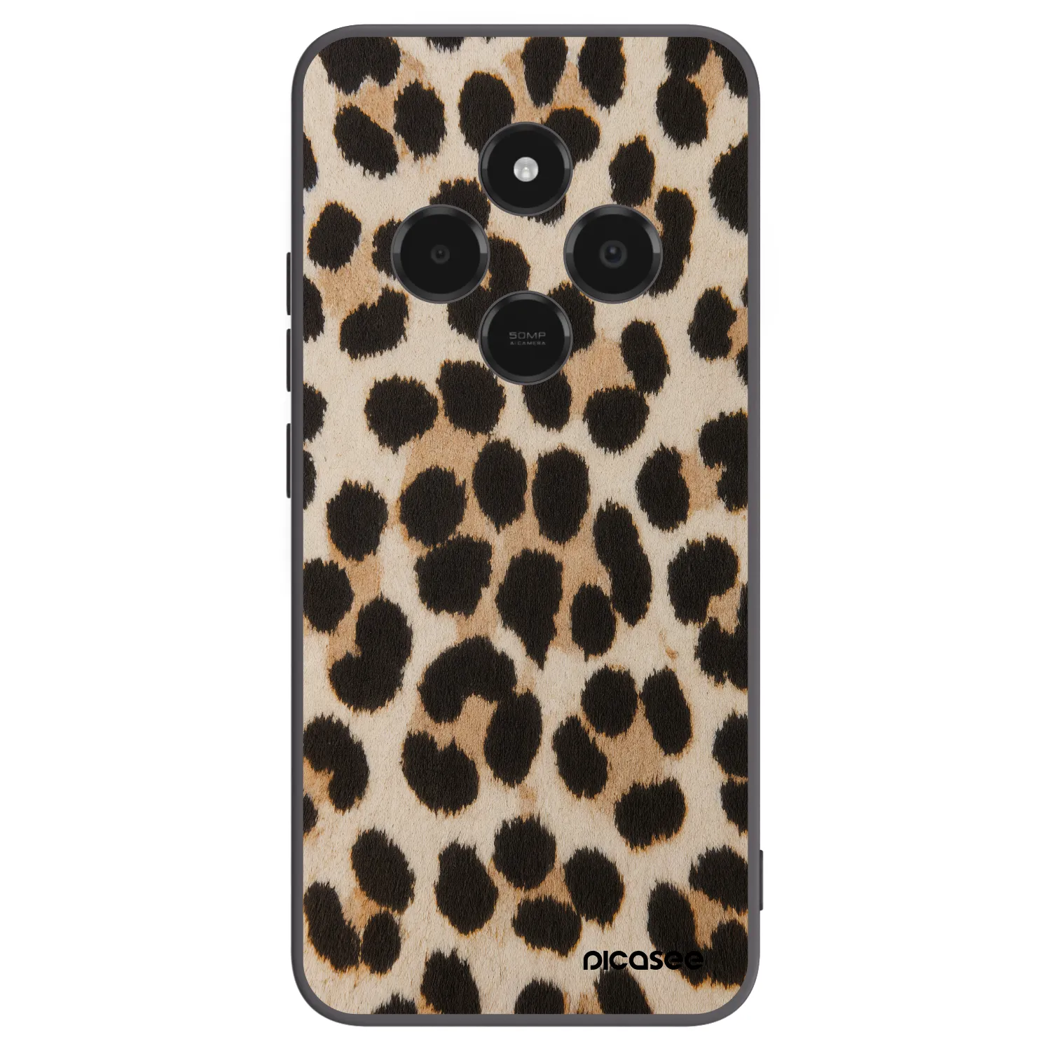 Picasee fekete szilikon tok az alábbi mobiltelefonokra Xiaomi Poco C75 - Brown Tiger