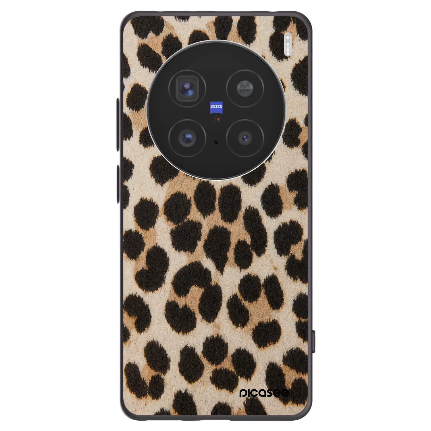 Picasee fekete szilikon tok az alábbi mobiltelefonokra Vivo X200 Pro - Brown Tiger