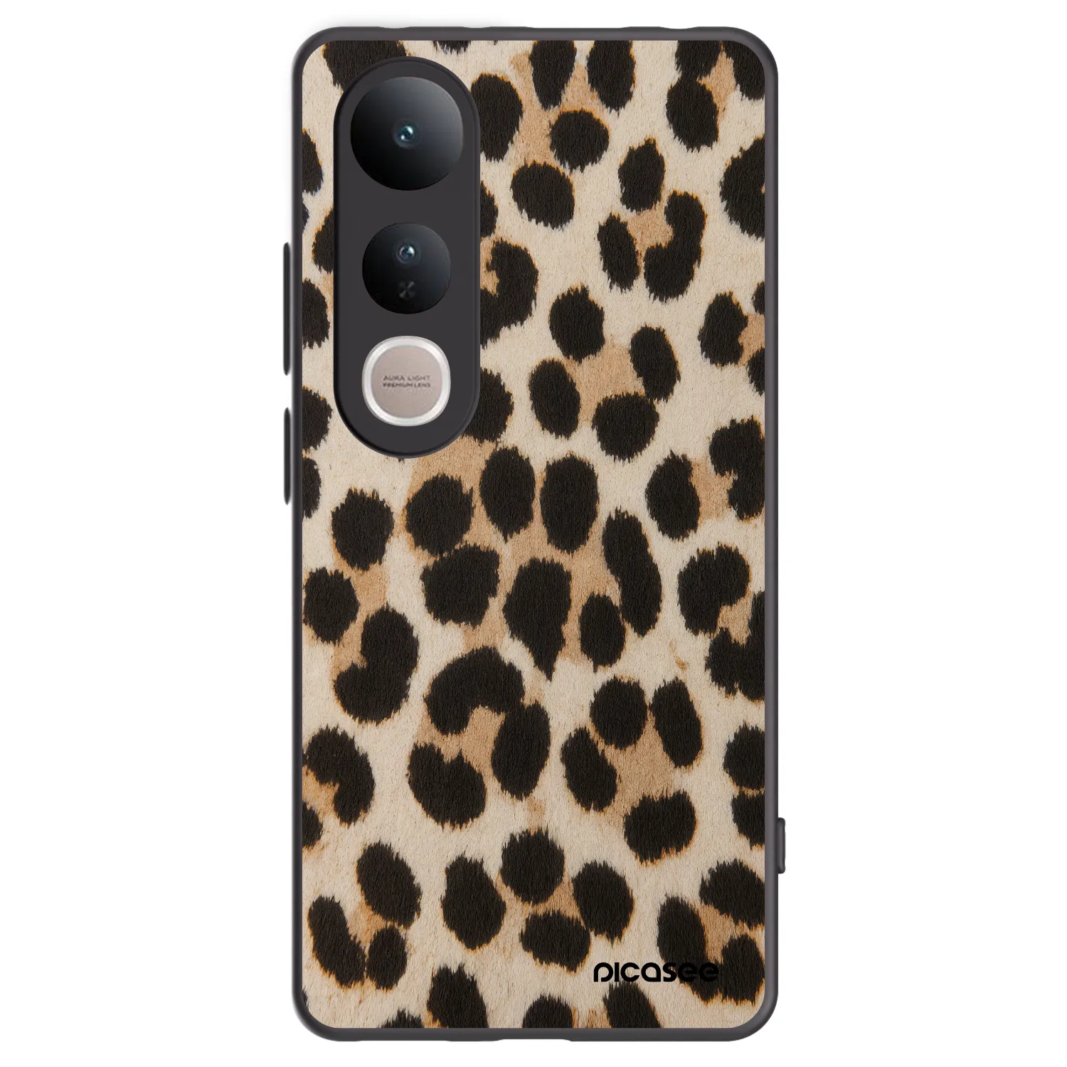 Picasee fekete szilikon tok az alábbi mobiltelefonokra Vivo V50 Lite 5G - Brown Tiger