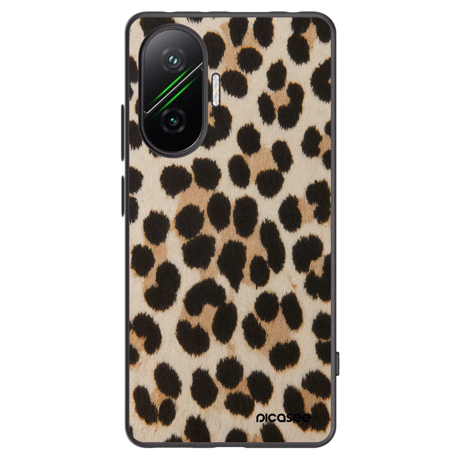 Picasee fekete szilikon tok az alábbi mobiltelefonokra Xiaomi Poco F7 Pro 5G - Brown Tiger