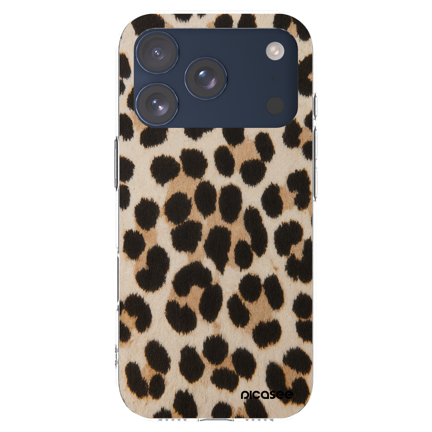 Picasee átlátszó szilikon tok az alábbi mobiltelefonokra Apple iPhone 17 Pro - Brown Tiger