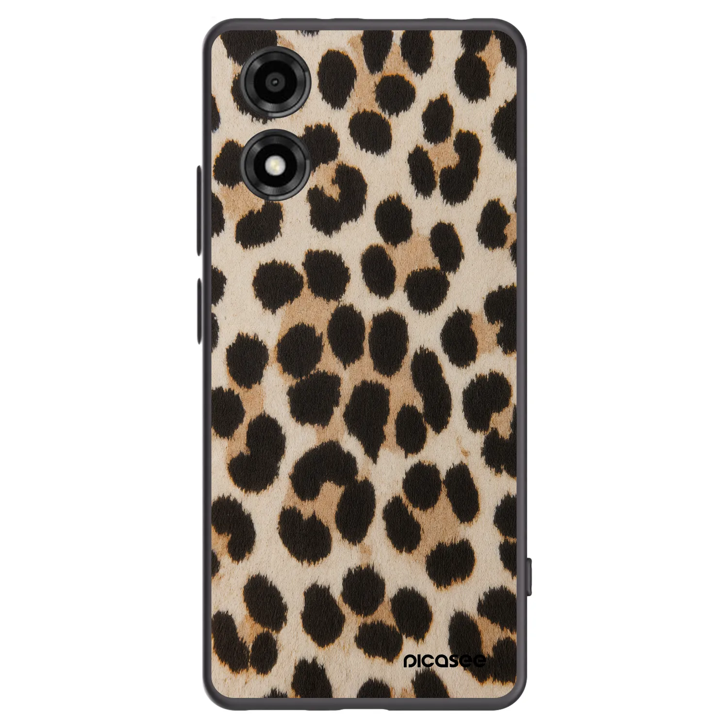 Picasee fekete szilikon tok az alábbi mobiltelefonokra Motorola Moto E14 - Brown Tiger