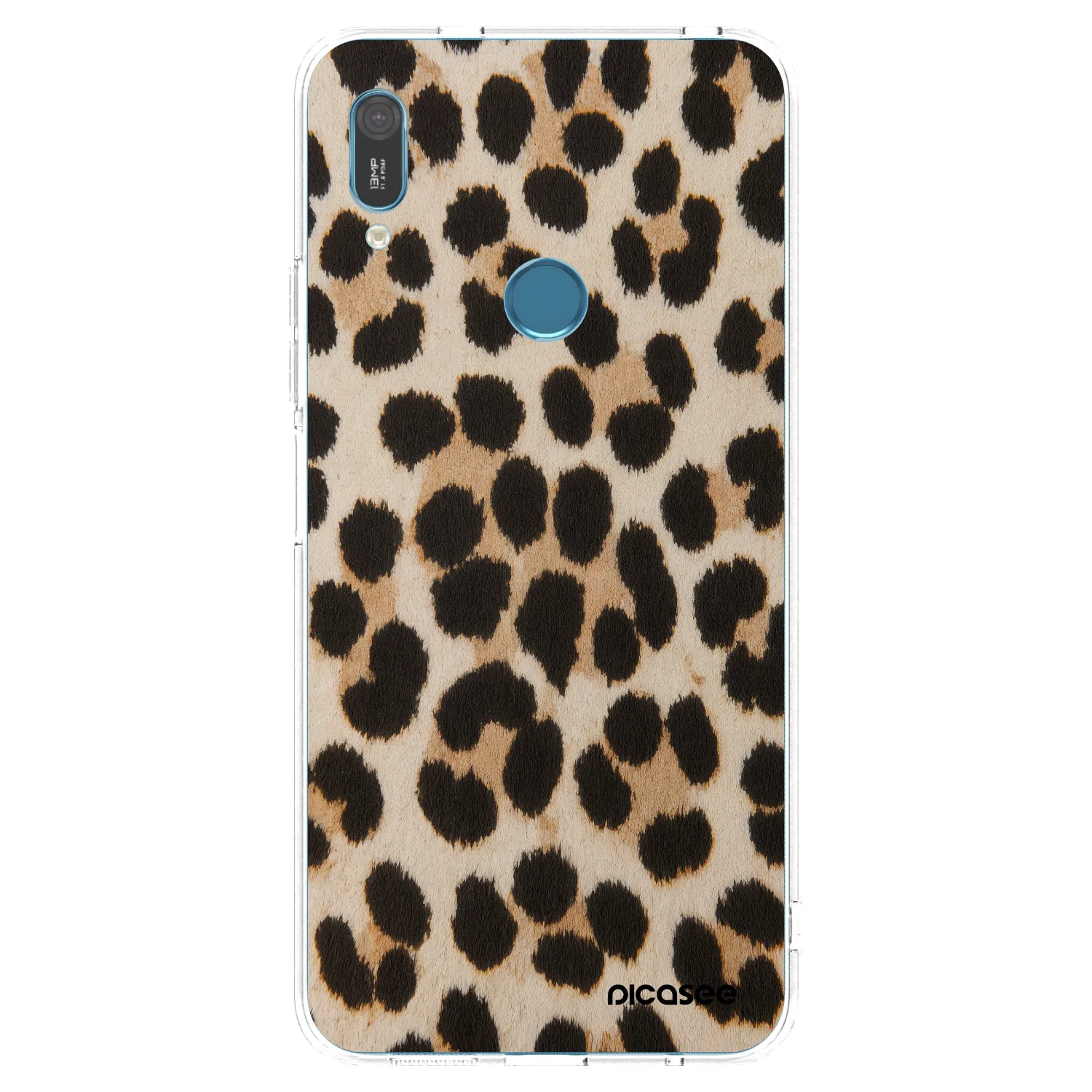 Picasee átlátszó szilikon tok az alábbi mobiltelefonokra Huawei Y6 2019 - Brown Tiger