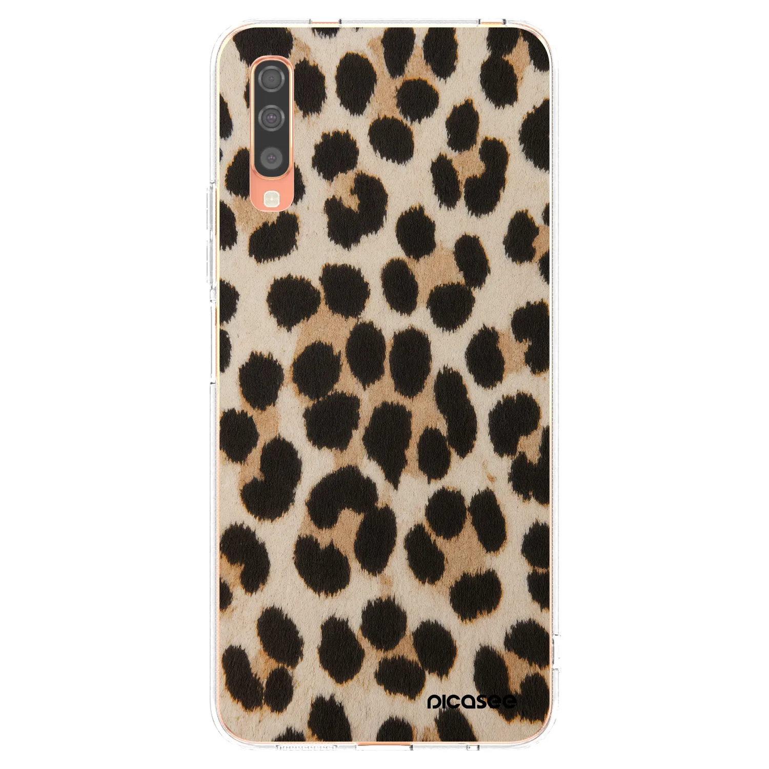Picasee átlátszó szilikon tok az alábbi mobiltelefonokra Samsung Galaxy A70 A705F - Brown Tiger