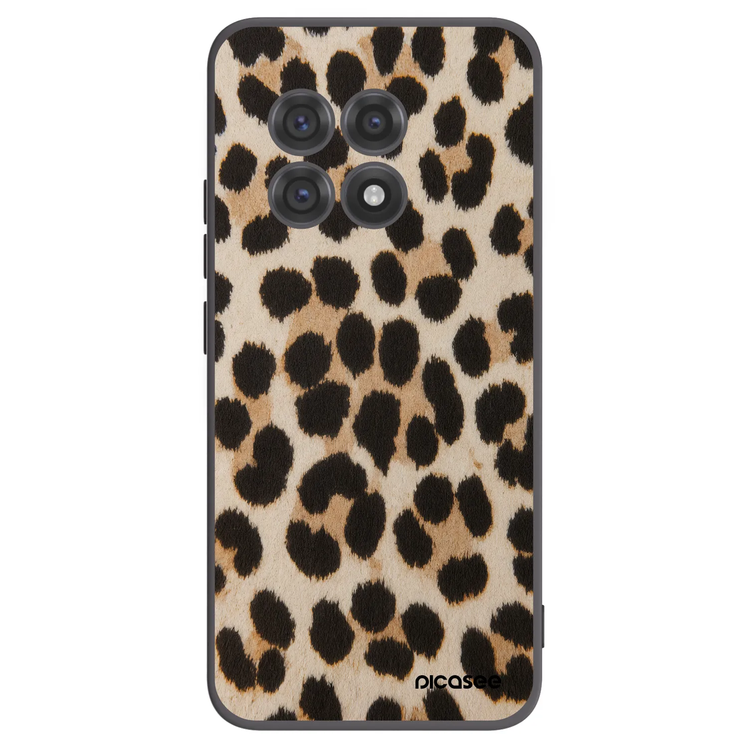 Picasee fekete szilikon tok az alábbi mobiltelefonokra OnePlus 13R 5G - Brown Tiger