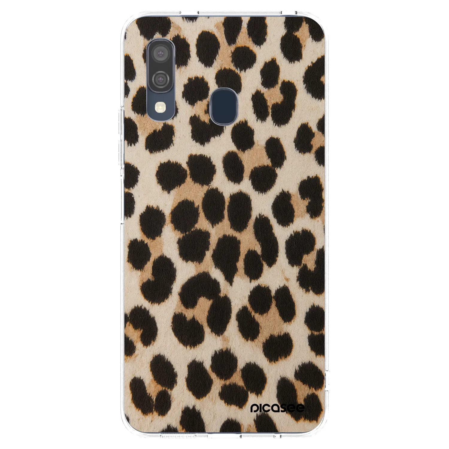 Picasee átlátszó szilikon tok az alábbi mobiltelefonokra Samsung Galaxy A40 A405F - Brown Tiger