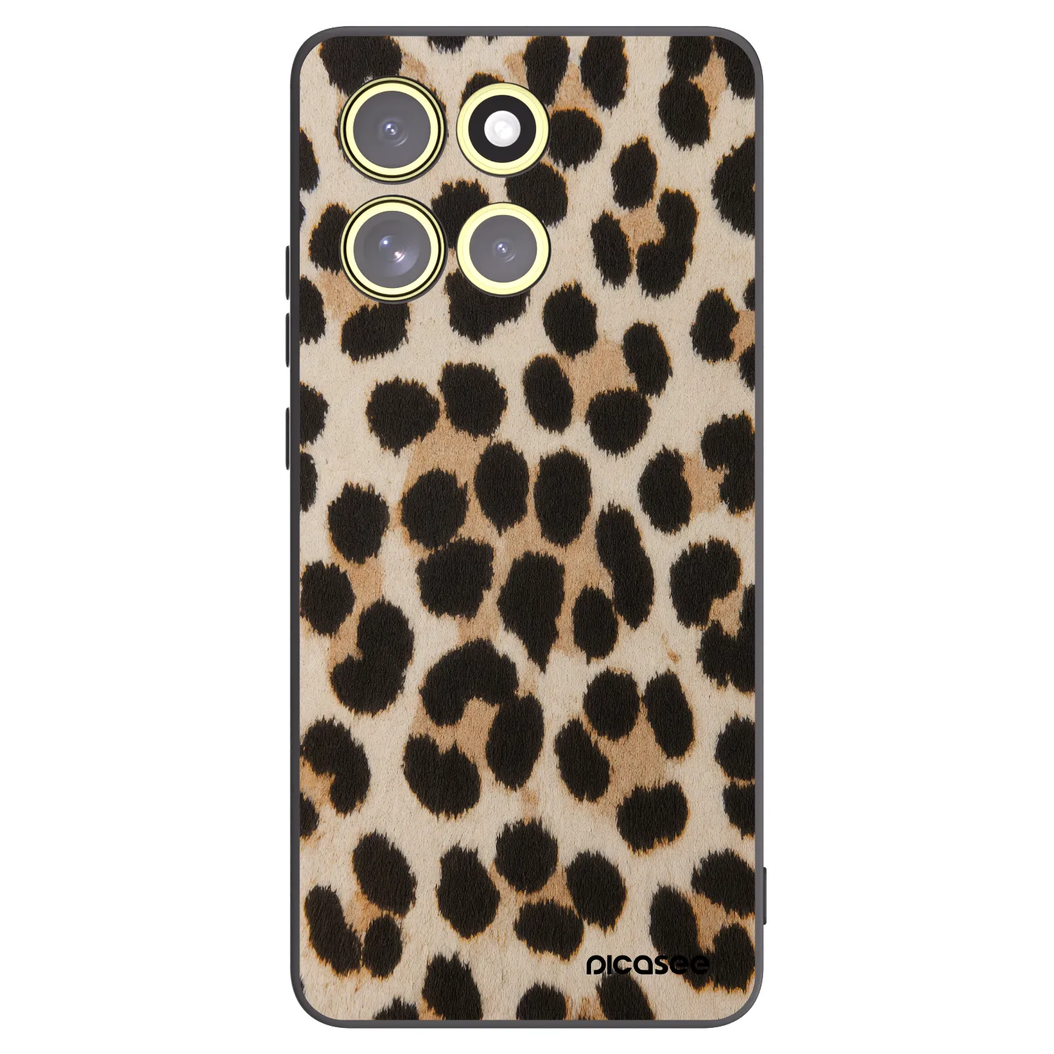 Picasee fekete szilikon tok az alábbi mobiltelefonokra Motorola Moto G86 5G - Brown Tiger