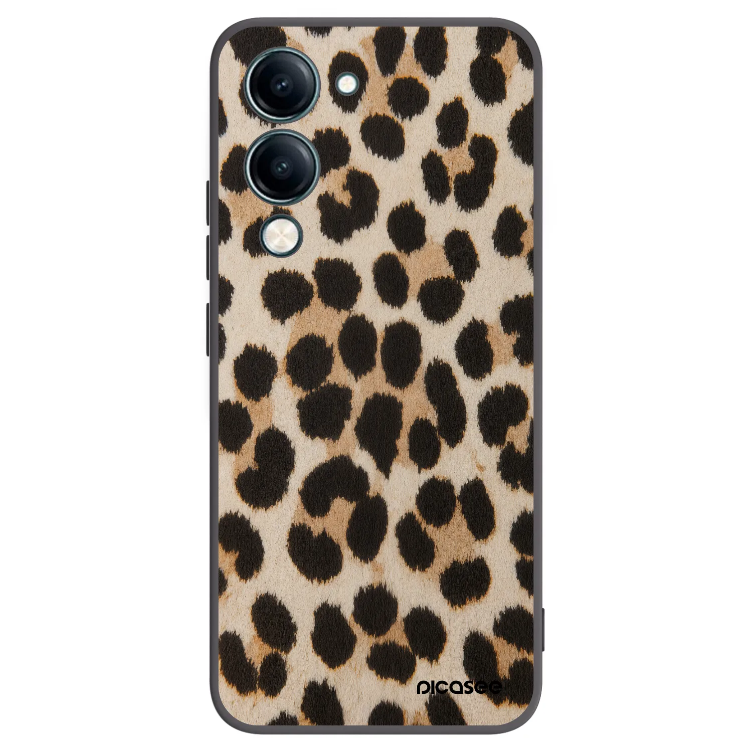 Picasee fekete szilikon tok az alábbi mobiltelefonokra Vivo Y29s 5G - Brown Tiger