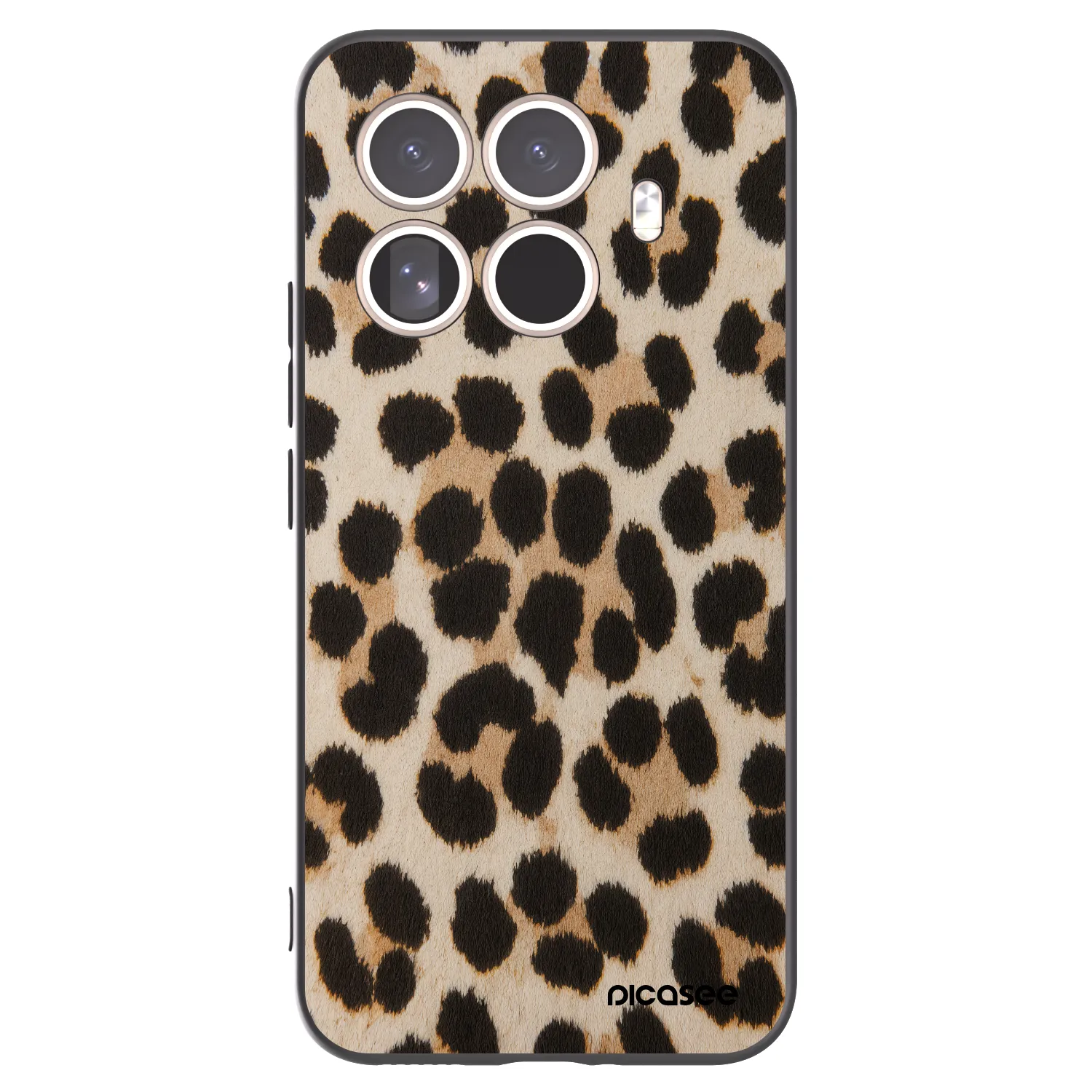 Picasee fekete szilikon tok az alábbi mobiltelefonokra Xiaomi 15T Pro - Brown Tiger