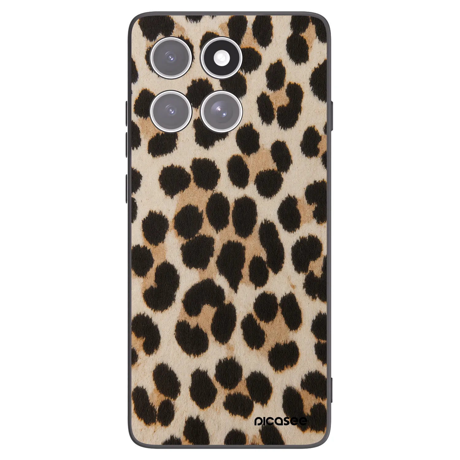 Picasee fekete szilikon tok az alábbi mobiltelefonokra Motorola Edge 60 Fusion - Brown Tiger