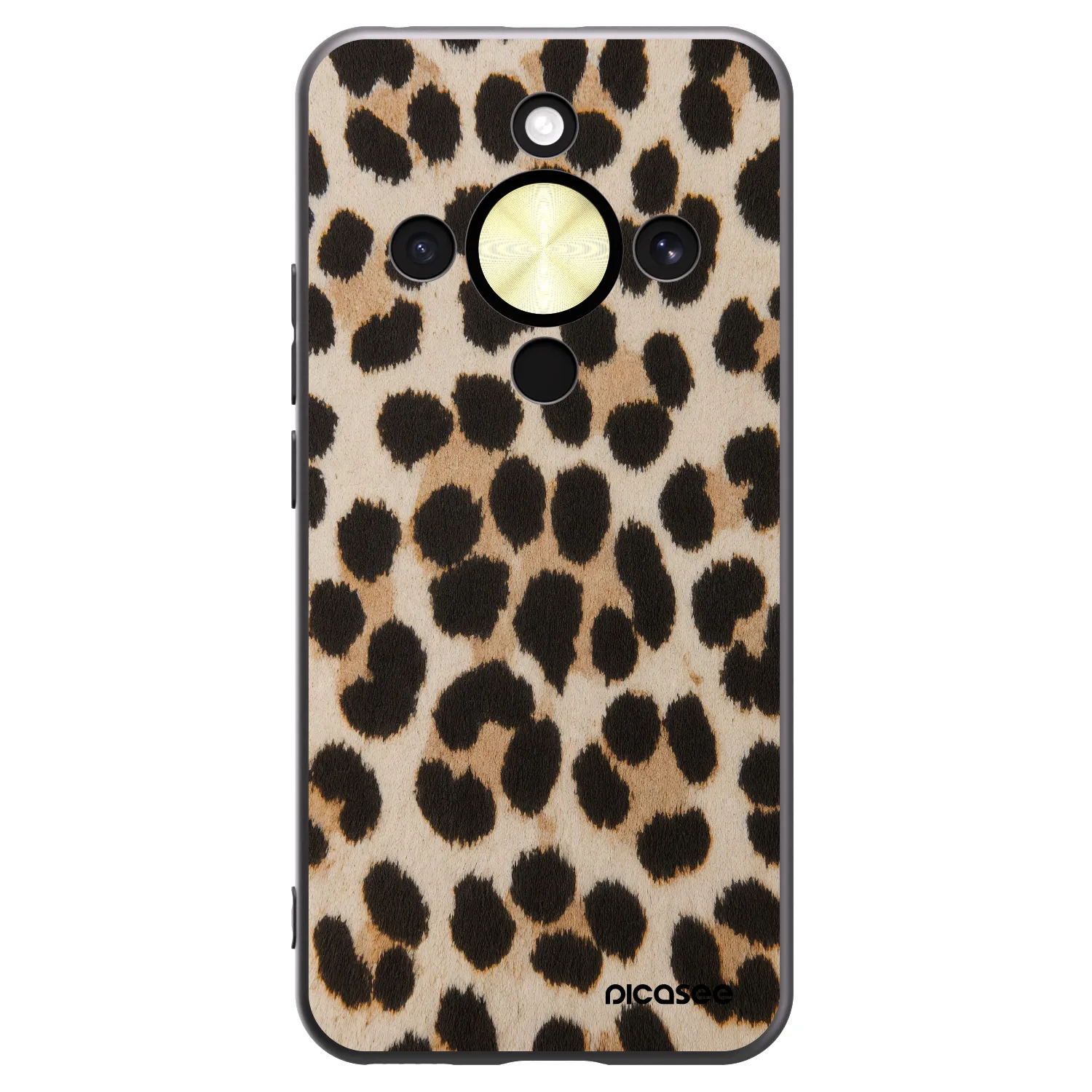 Picasee fekete szilikon tok az alábbi mobiltelefonokra Honor Magic8 Lite 5G - Brown Tiger