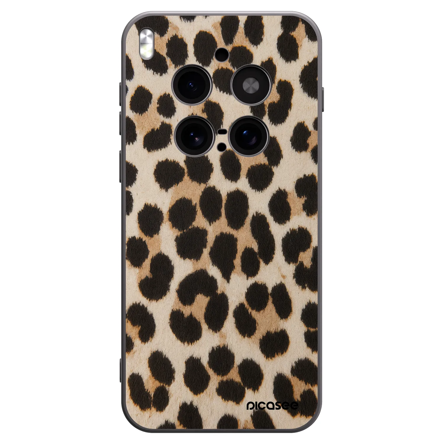 Picasee fekete szilikon tok az alábbi mobiltelefonokra Vivo X300 Pro - Brown Tiger