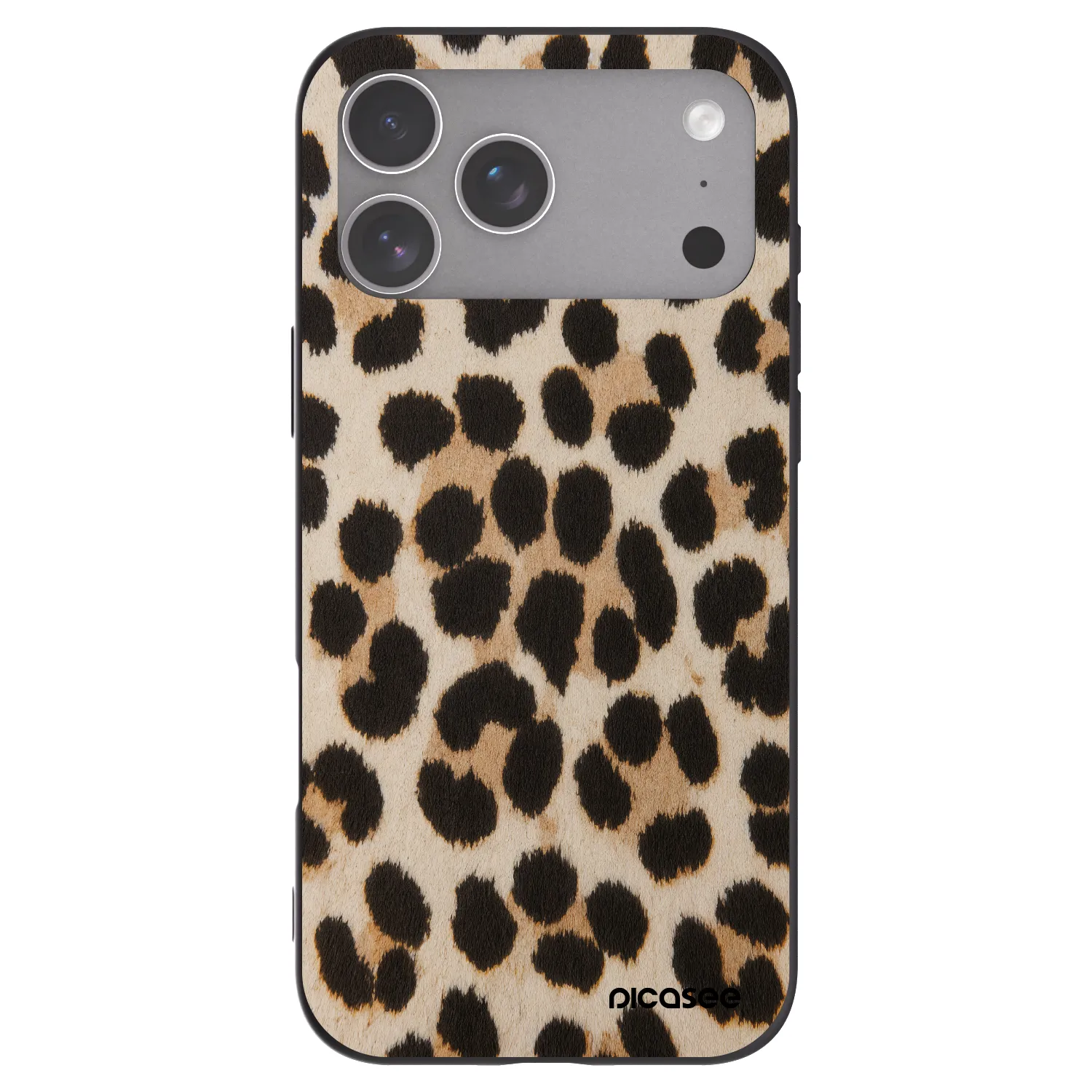 Picasee fekete szilikon tok az alábbi mobiltelefonokra Apple iPhone 18 Pro Max - Brown Tiger