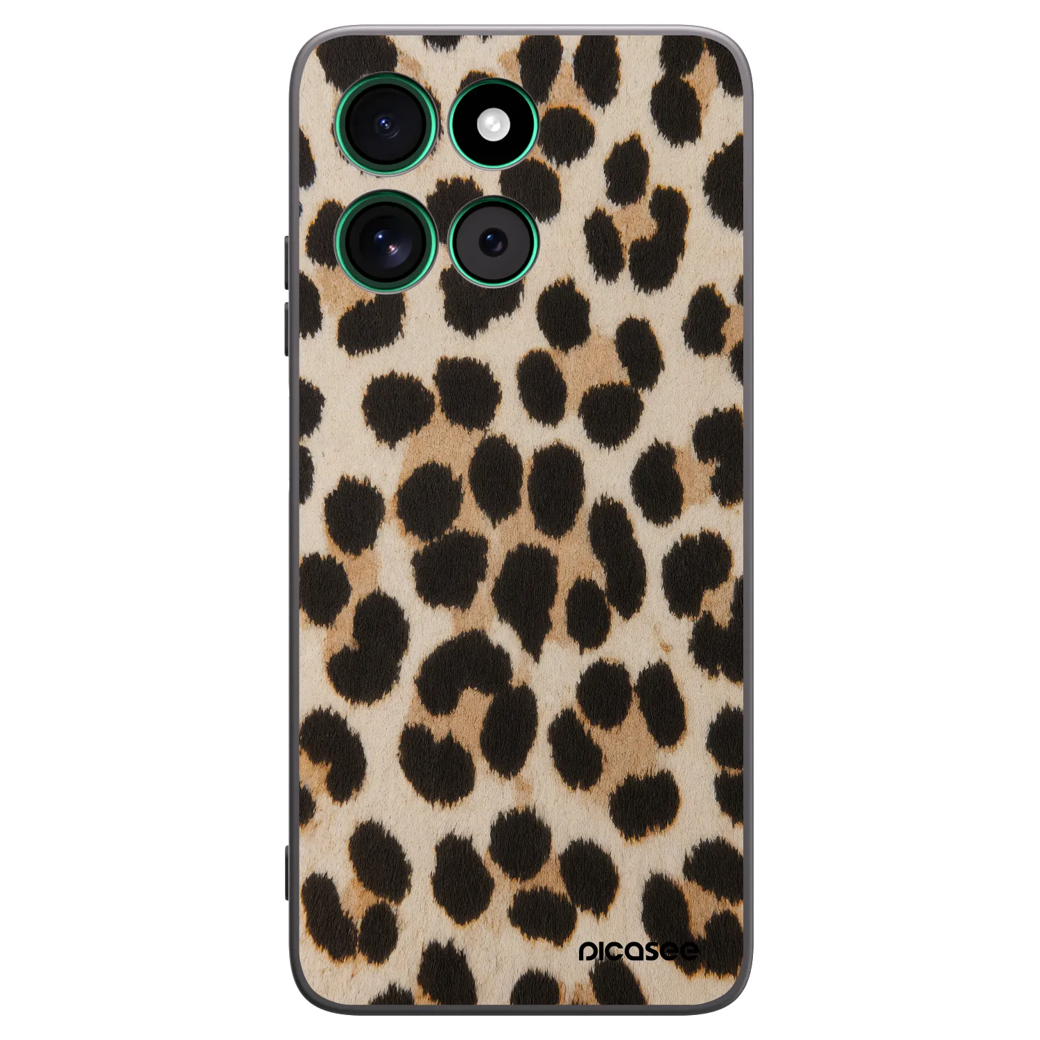 Picasee fekete szilikon tok az alábbi mobiltelefonokra Motorola Moto G57 Power - Brown Tiger