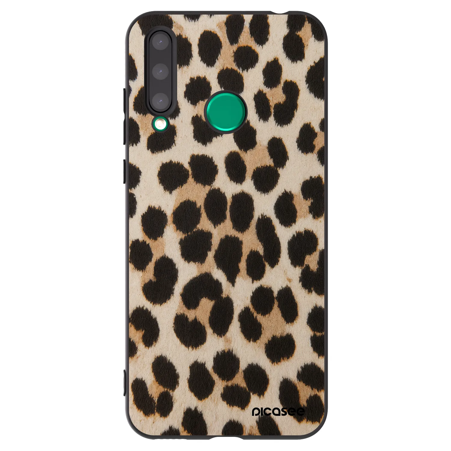 Picasee fekete szilikon tok az alábbi mobiltelefonokra Honor 20 Lite - Brown Tiger