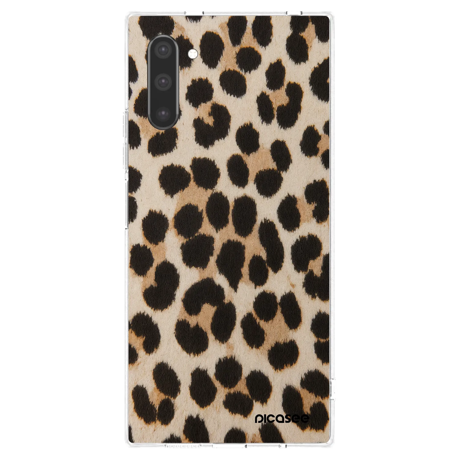 Picasee átlátszó szilikon tok az alábbi mobiltelefonokra Samsung Galaxy Note 10 N970F - Brown Tiger