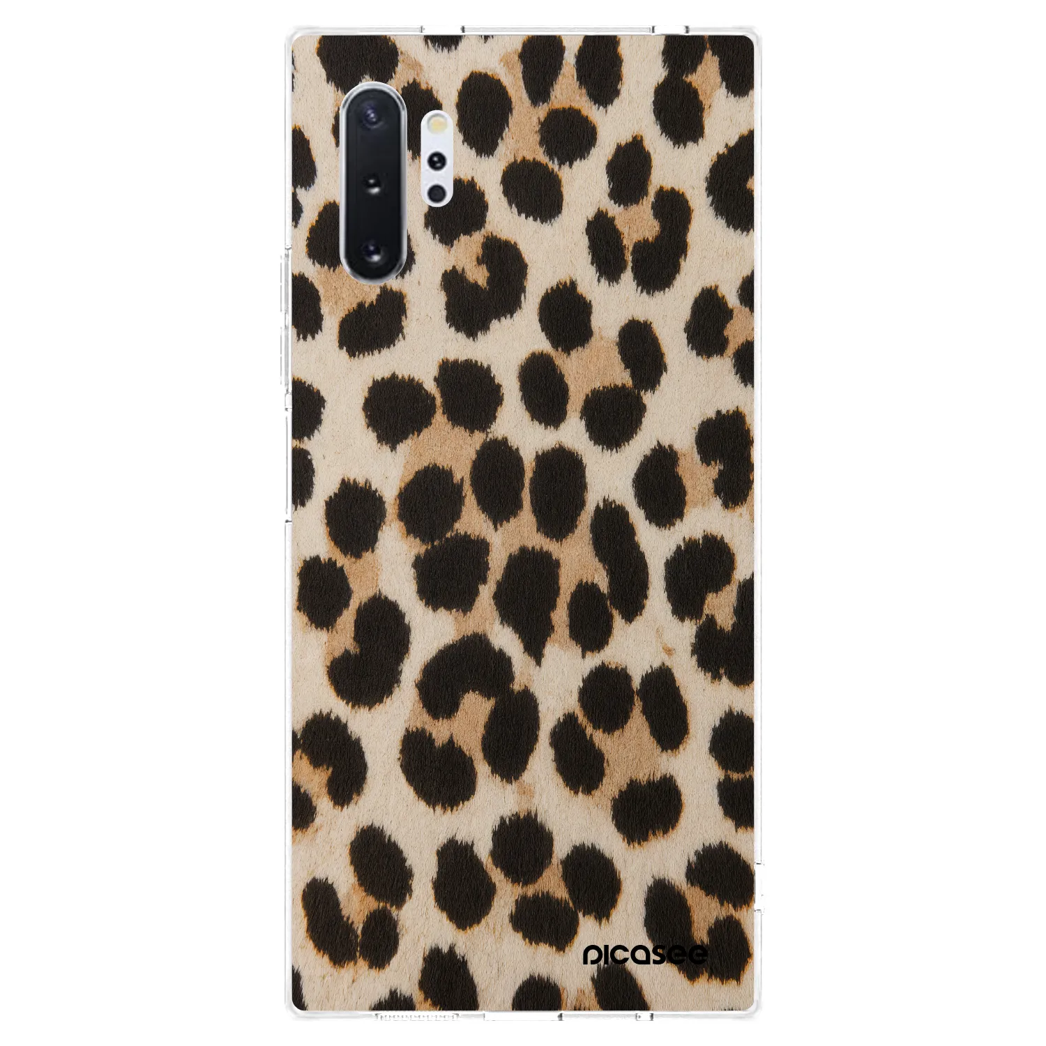 Picasee átlátszó szilikon tok az alábbi mobiltelefonokra Samsung Galaxy Note 10+ N975F - Brown Tiger