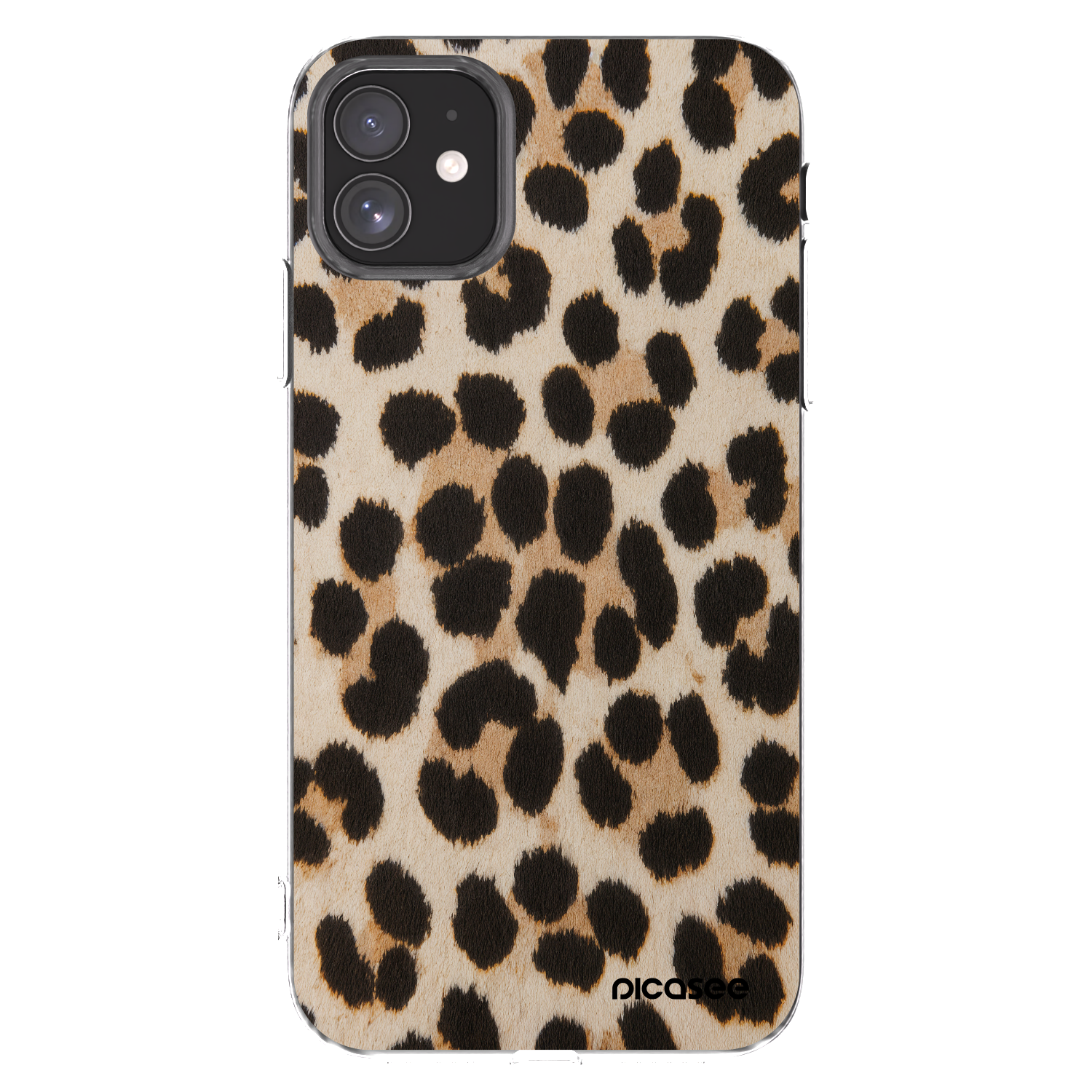 Picasee átlátszó szilikon tok az alábbi mobiltelefonokra Apple iPhone 11 - Brown Tiger