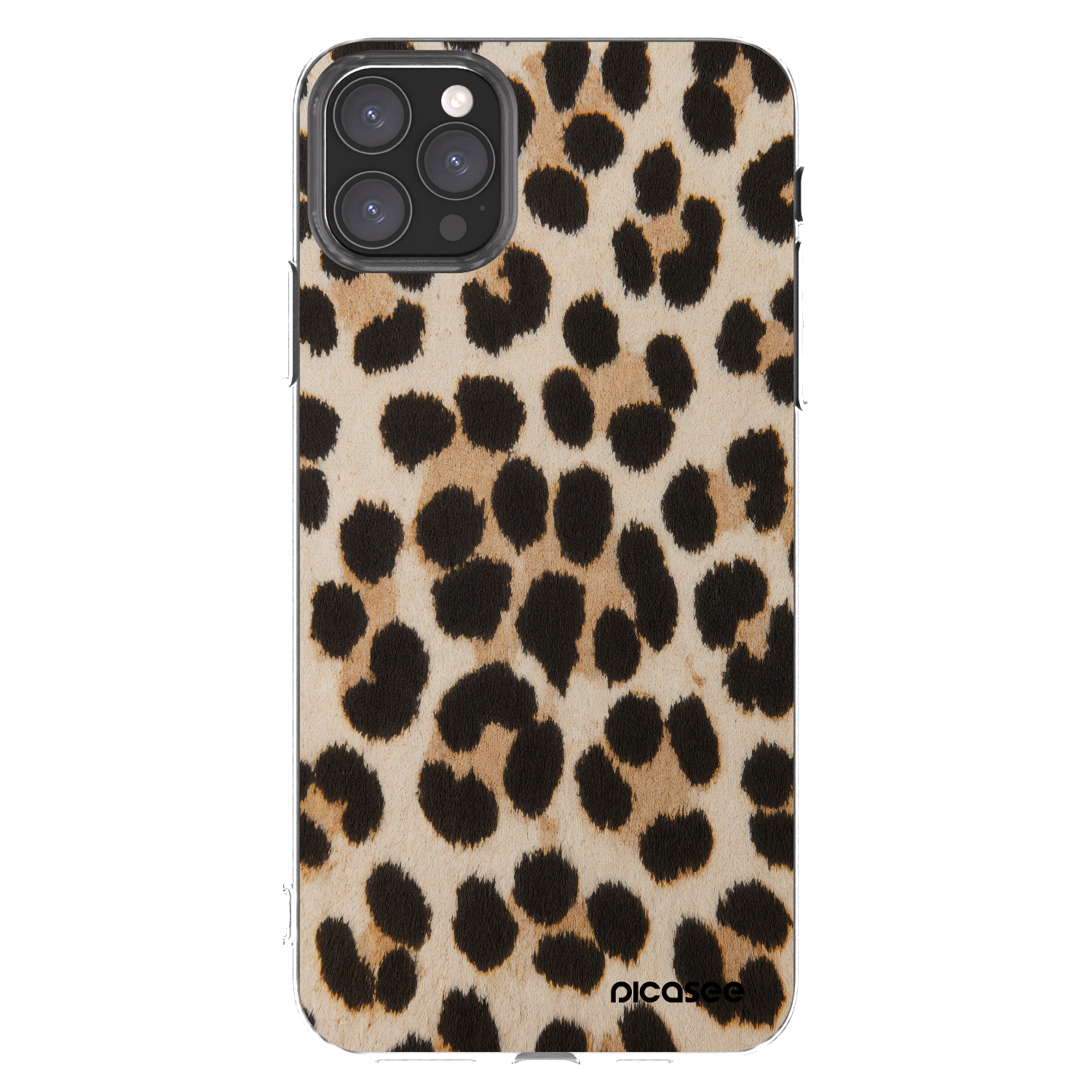 Picasee átlátszó szilikon tok az alábbi mobiltelefonokra Apple iPhone 11 Pro Max - Brown Tiger