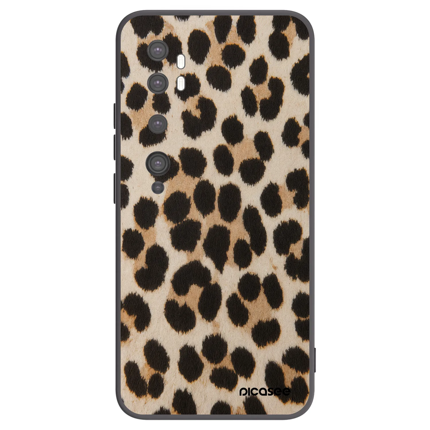 Picasee fekete szilikon tok az alábbi mobiltelefonokra Xiaomi Mi Note 10 (Pro) - Brown Tiger
