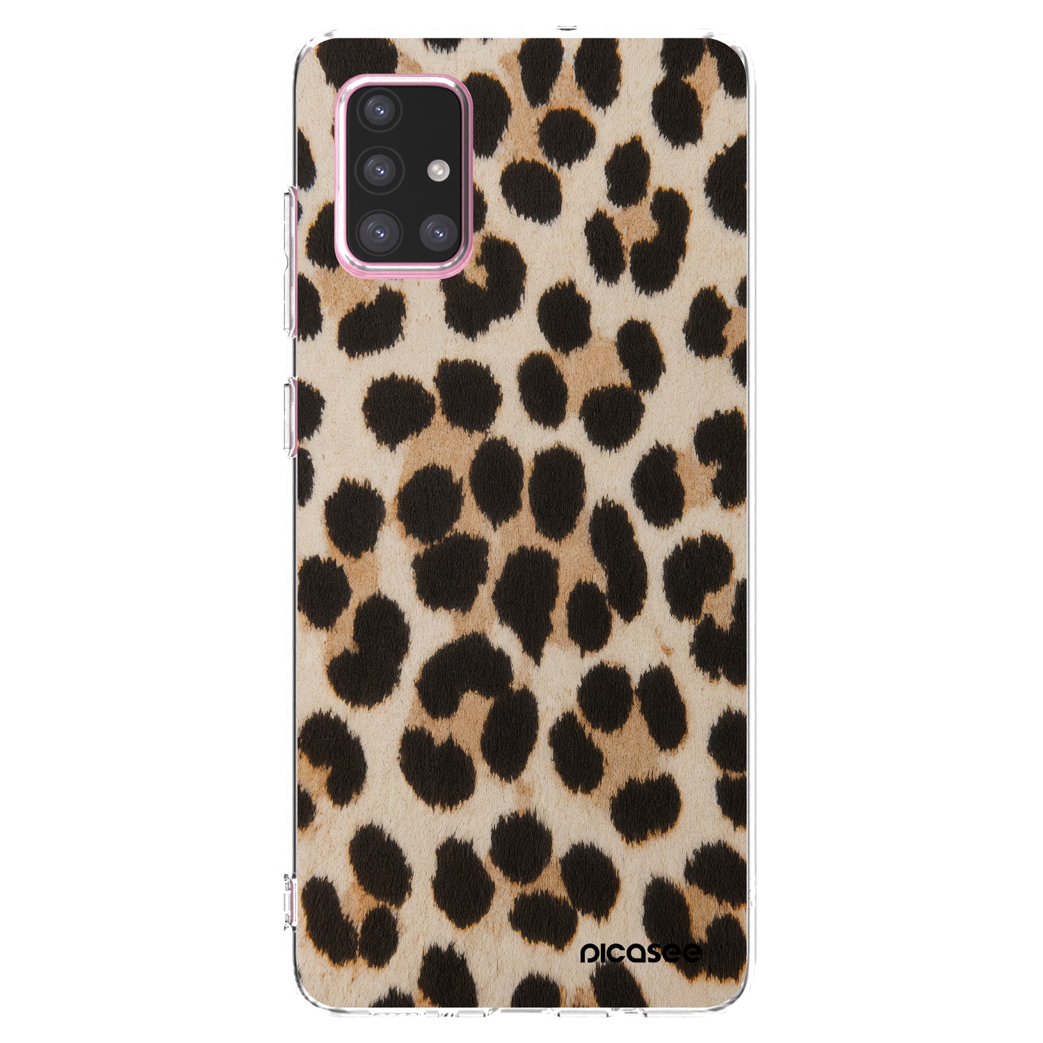 Picasee átlátszó szilikon tok az alábbi mobiltelefonokra Samsung Galaxy A71 A715F - Brown Tiger