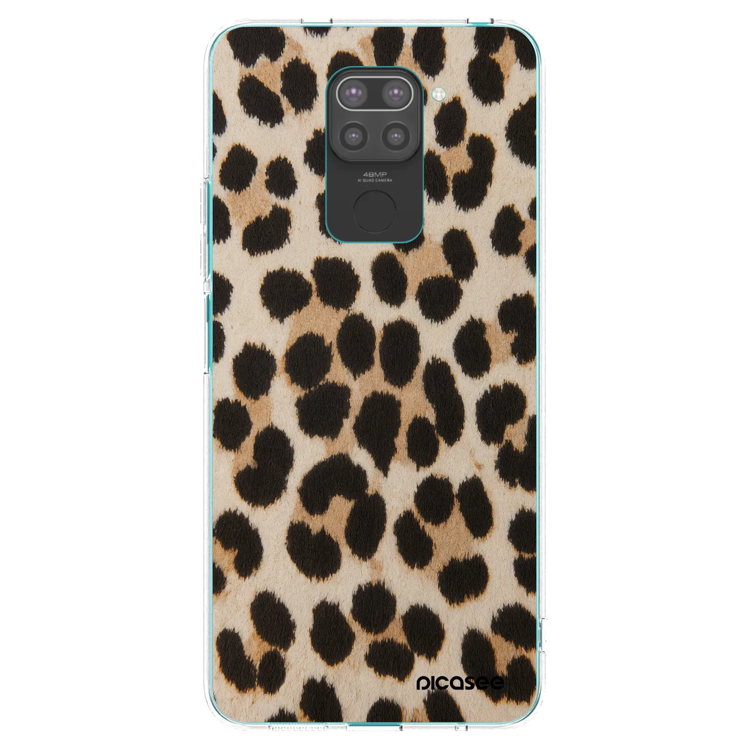 Picasee fekete szilikon tok az alábbi mobiltelefonokra Xiaomi Redmi Note 9 - Brown Tiger