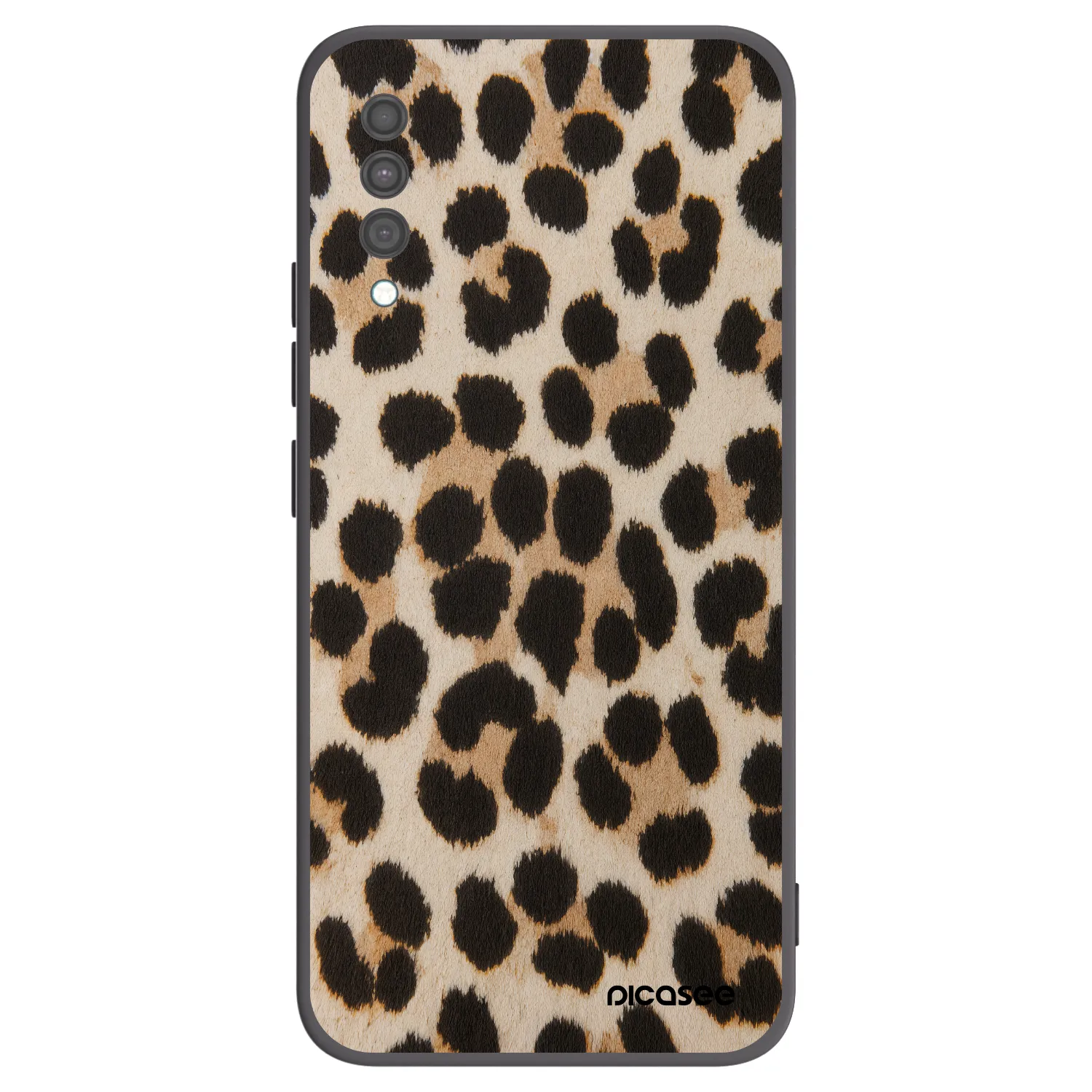 Picasee fekete szilikon tok az alábbi mobiltelefonokra Samsung Galaxy A30s A307F - Brown Tiger