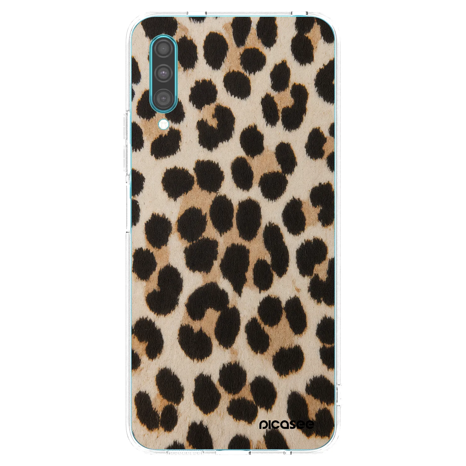 Picasee átlátszó szilikon tok az alábbi mobiltelefonokra Samsung Galaxy A30s A307F - Brown Tiger