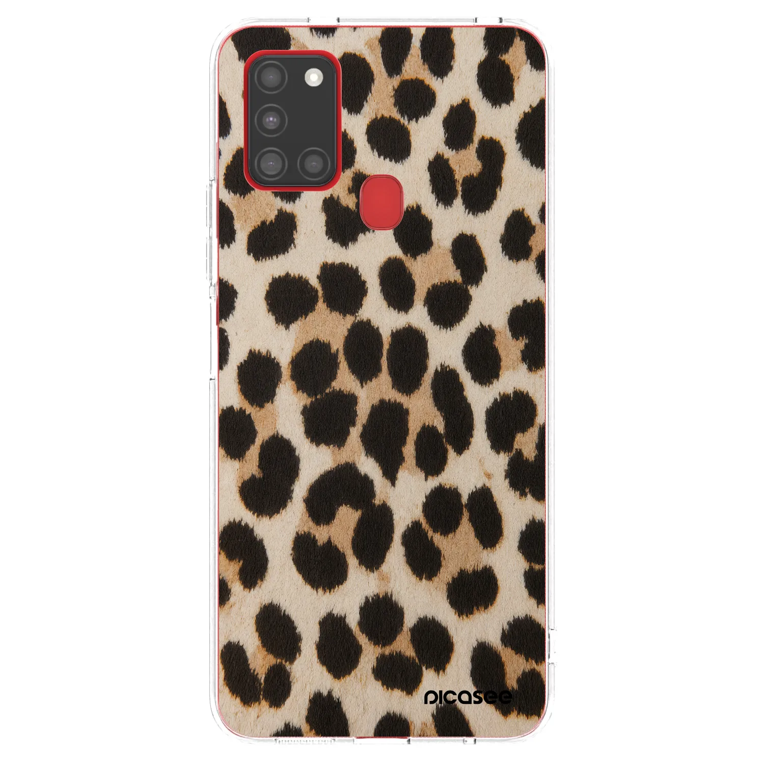 Picasee átlátszó szilikon tok az alábbi mobiltelefonokra Samsung Galaxy A21s - Brown Tiger