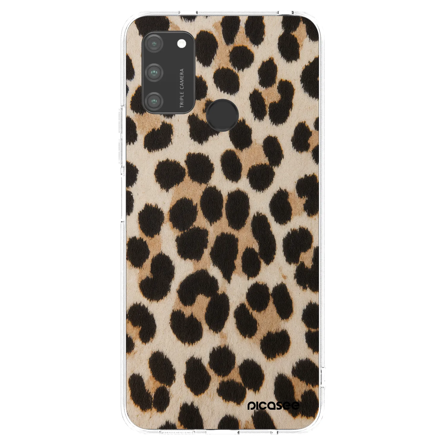 Picasee átlátszó szilikon tok az alábbi mobiltelefonokra Honor 9A - Brown Tiger